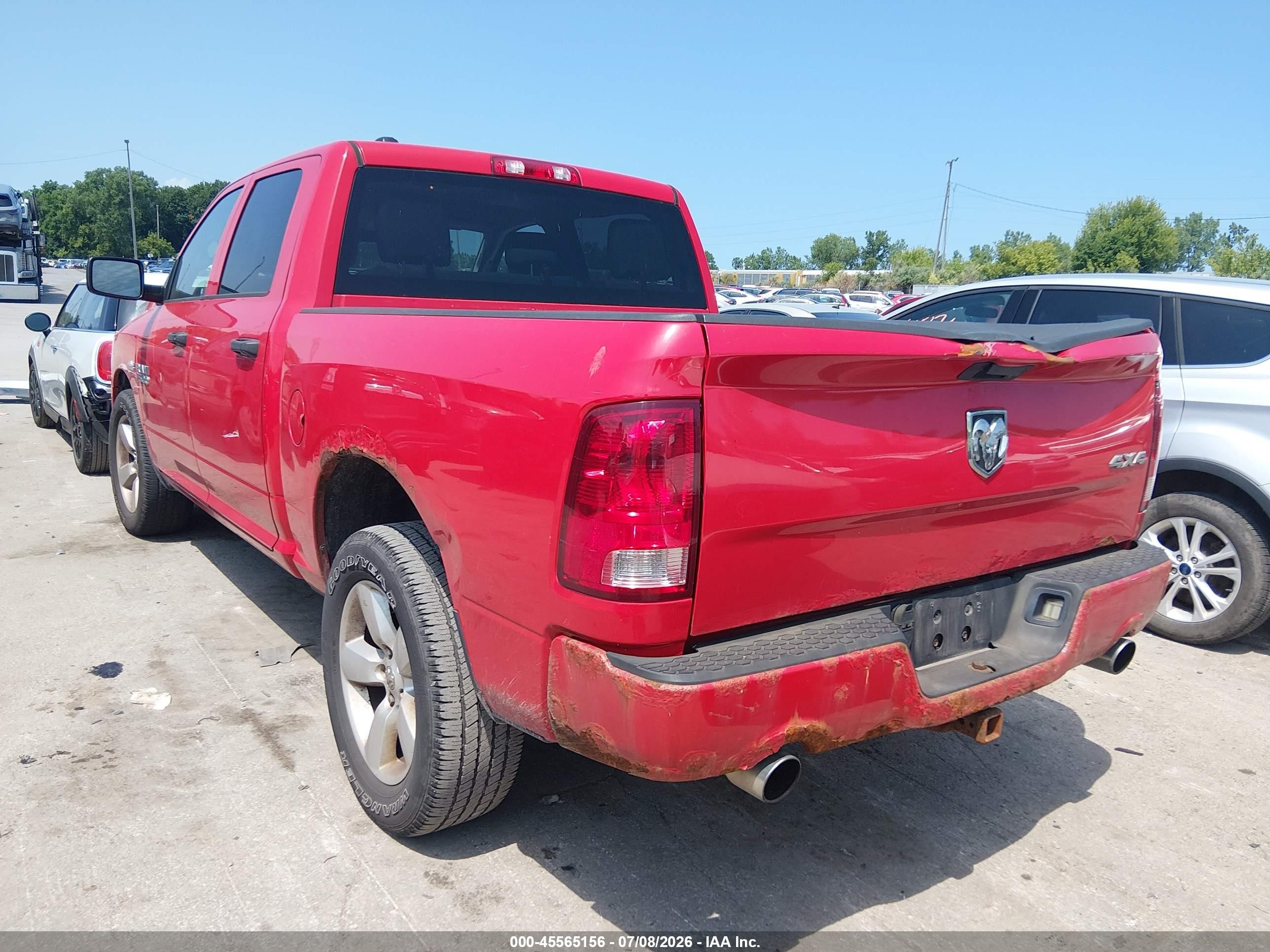 2014 Ram 1500 Express Red vin: 1C6RR7KT4ES142366