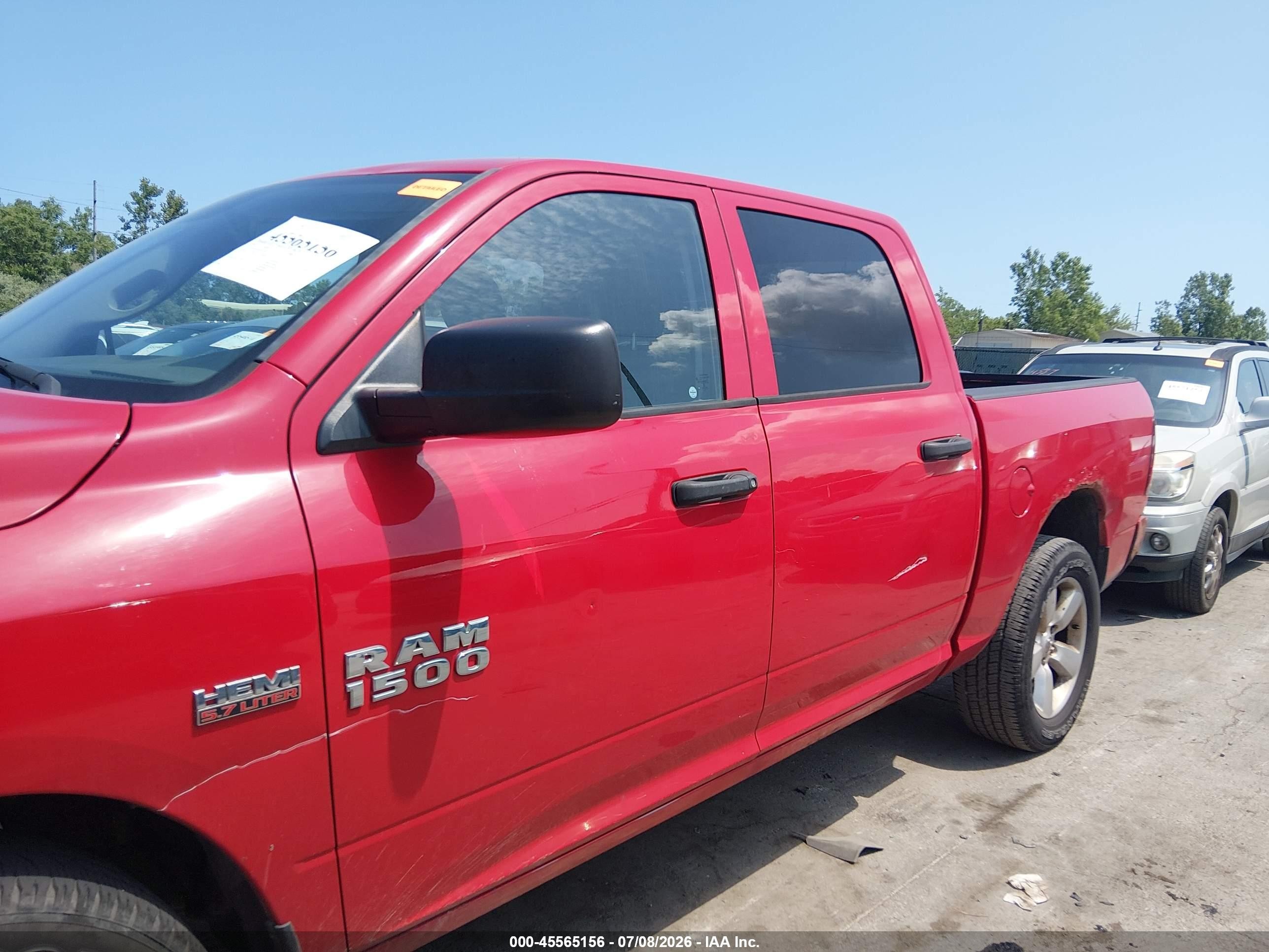 2014 Ram 1500 Express Red vin: 1C6RR7KT4ES142366