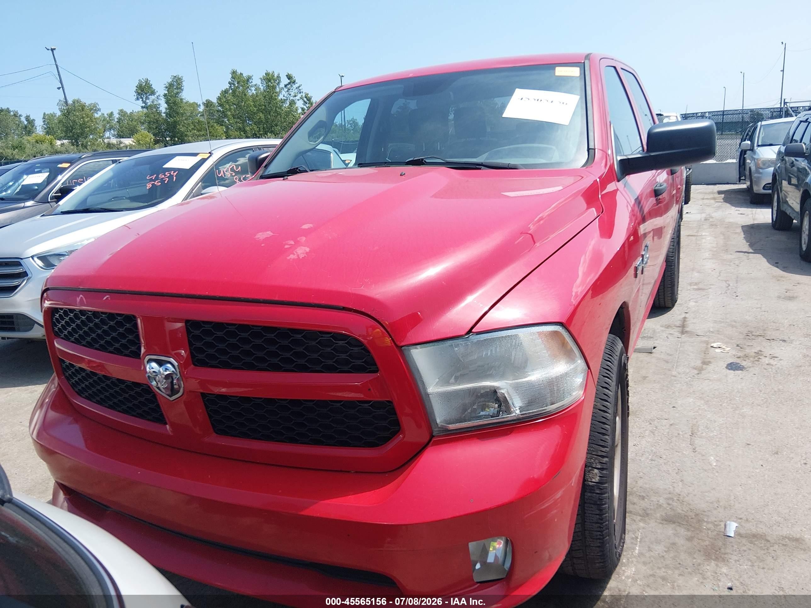2014 Ram 1500 Express Red vin: 1C6RR7KT4ES142366