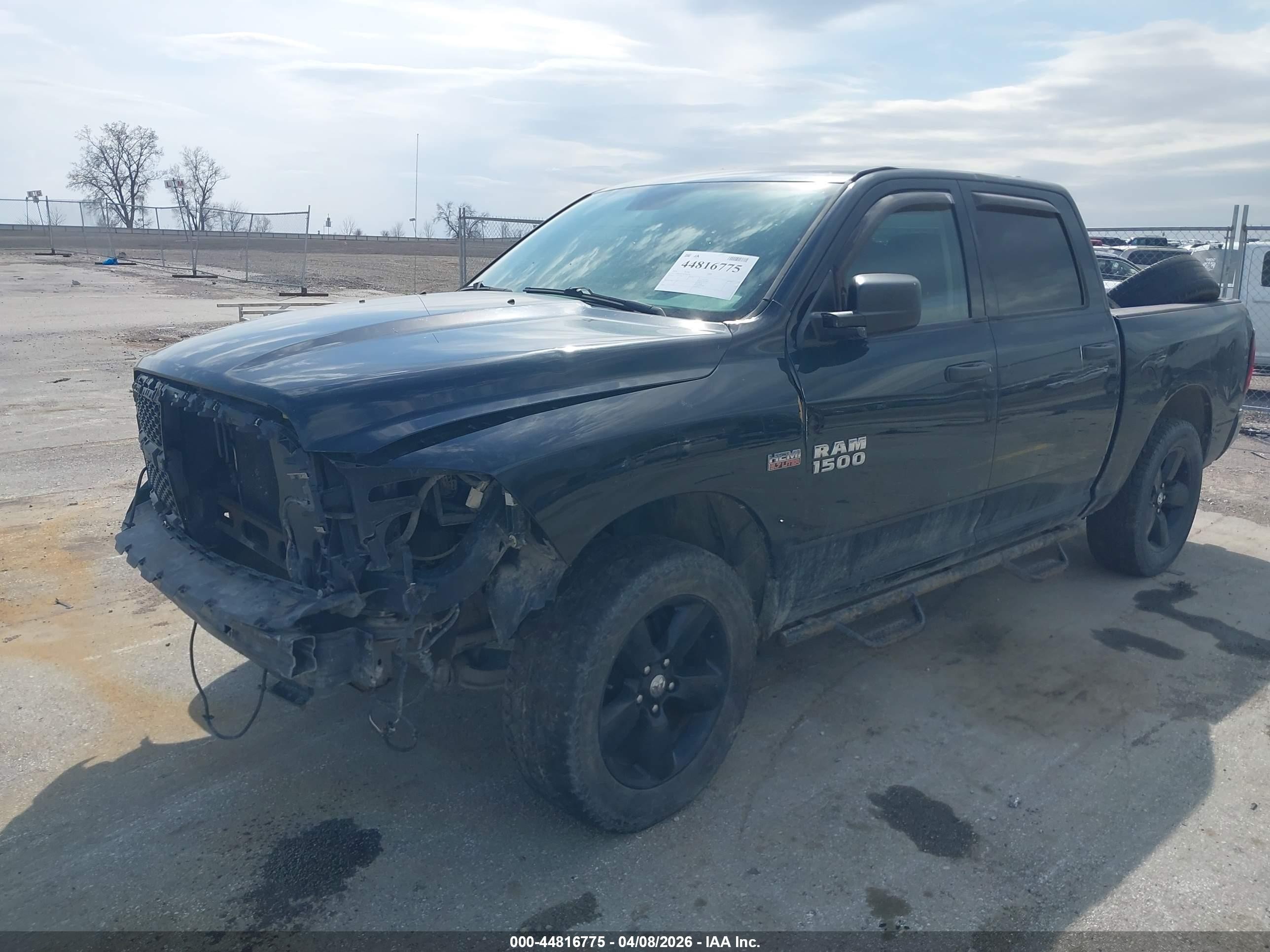2014 Ram 1500 Express Black vin: 1C6RR7KT4ES248736