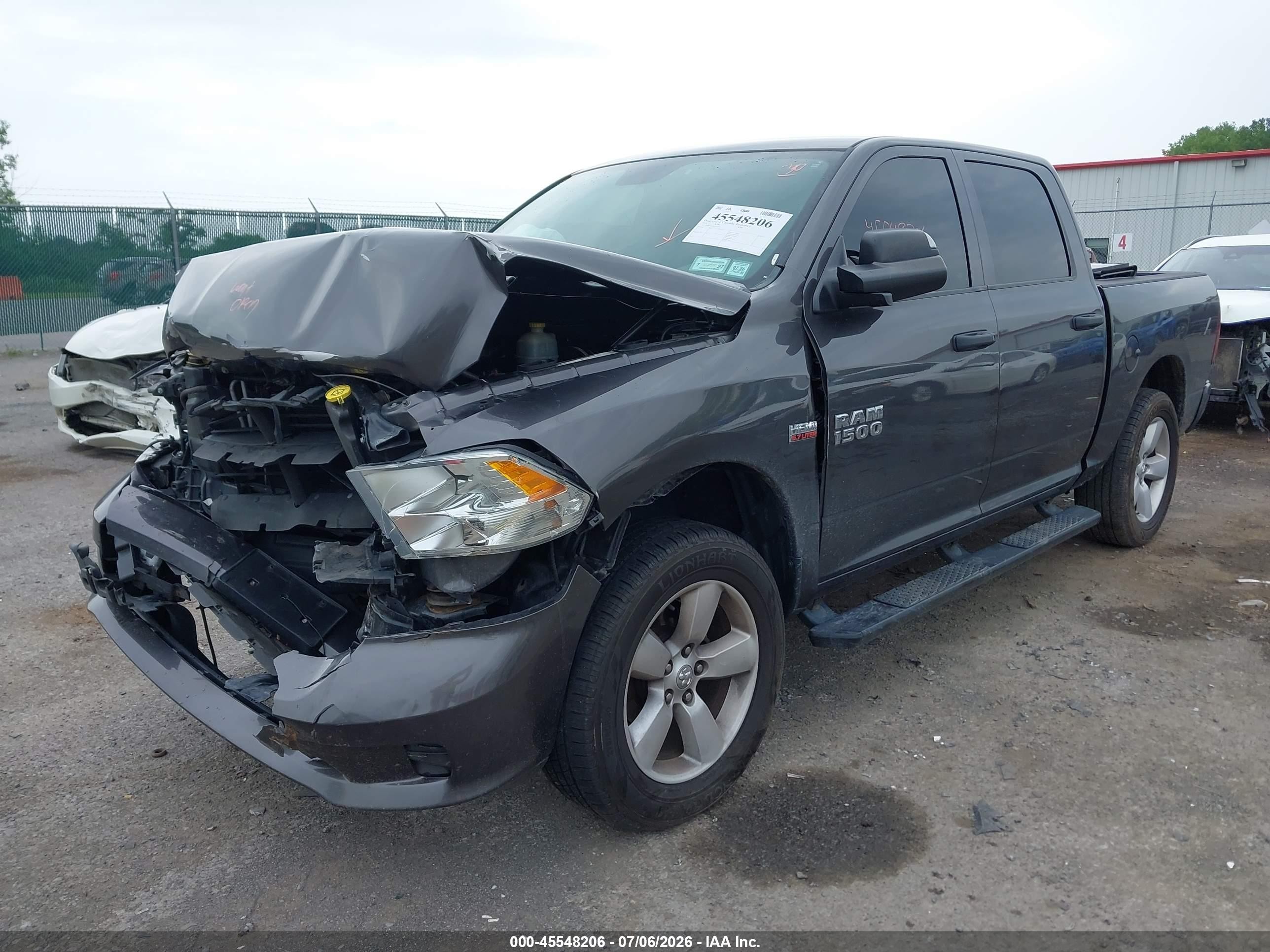 2014 Ram 1500 Express Gray vin: 1C6RR7KT4ES343670