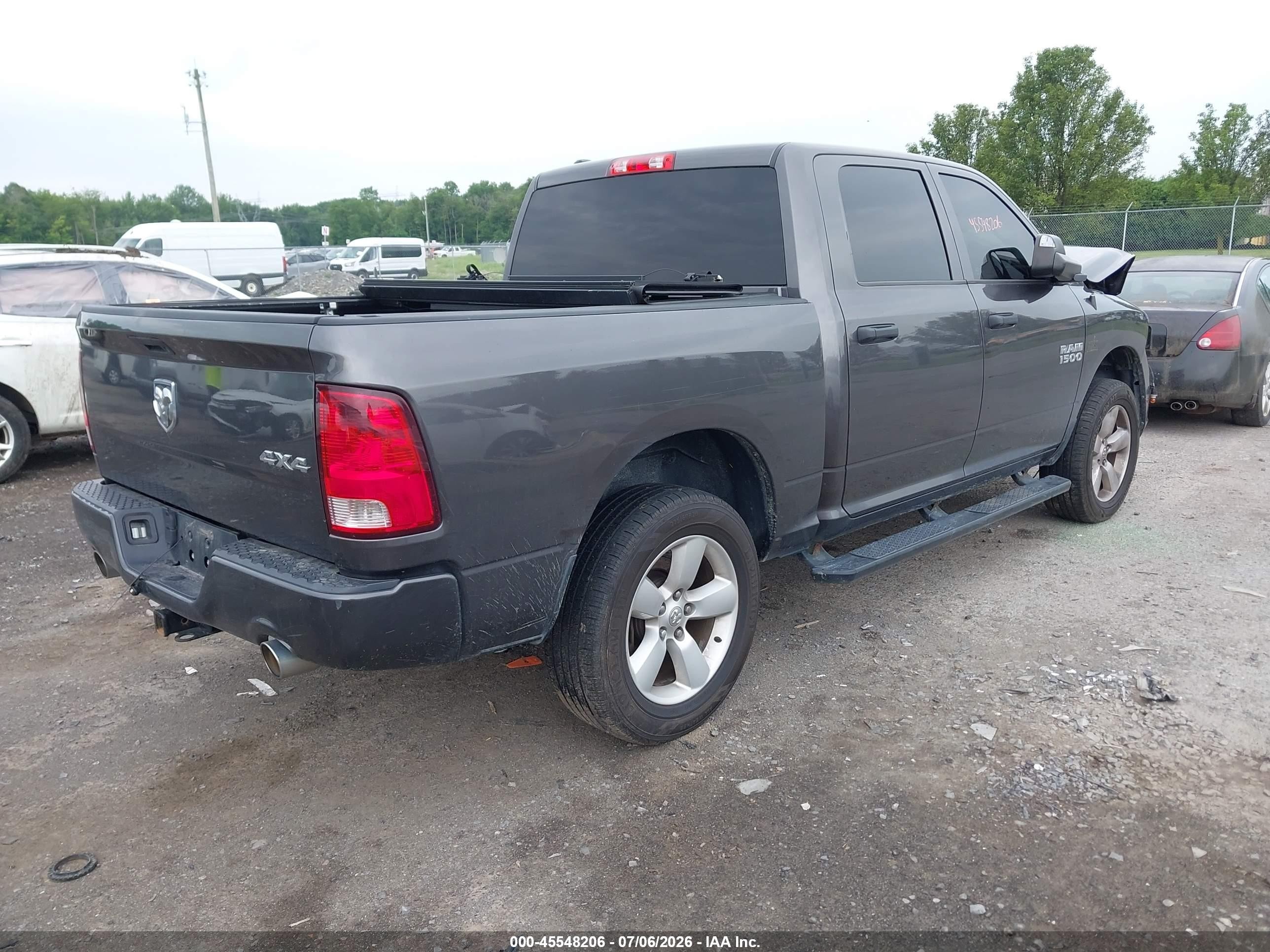 2014 Ram 1500 Express Gray vin: 1C6RR7KT4ES343670