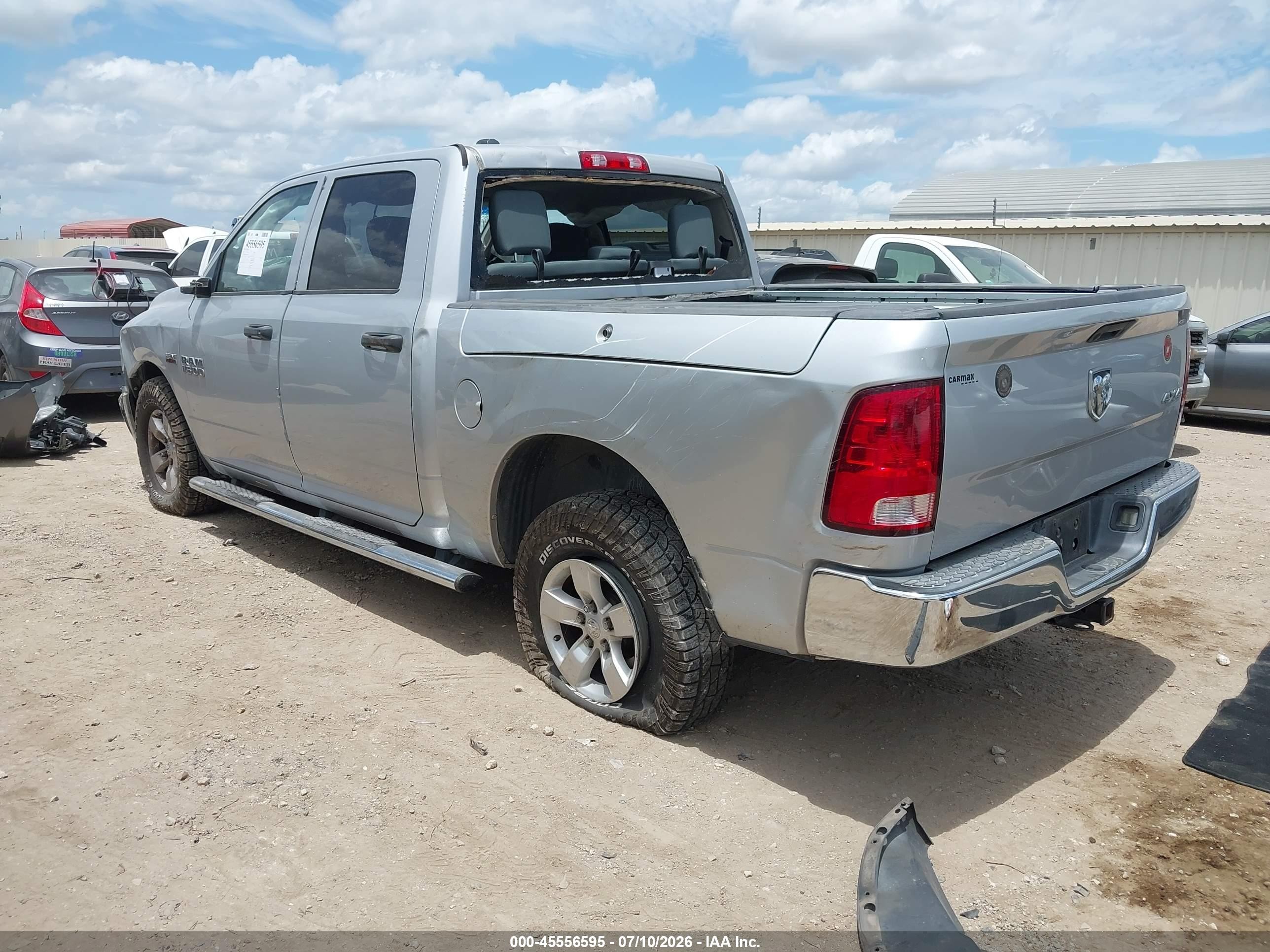 2015 Ram 1500 Tradesman Silver vin: 1C6RR7KT4FS612459