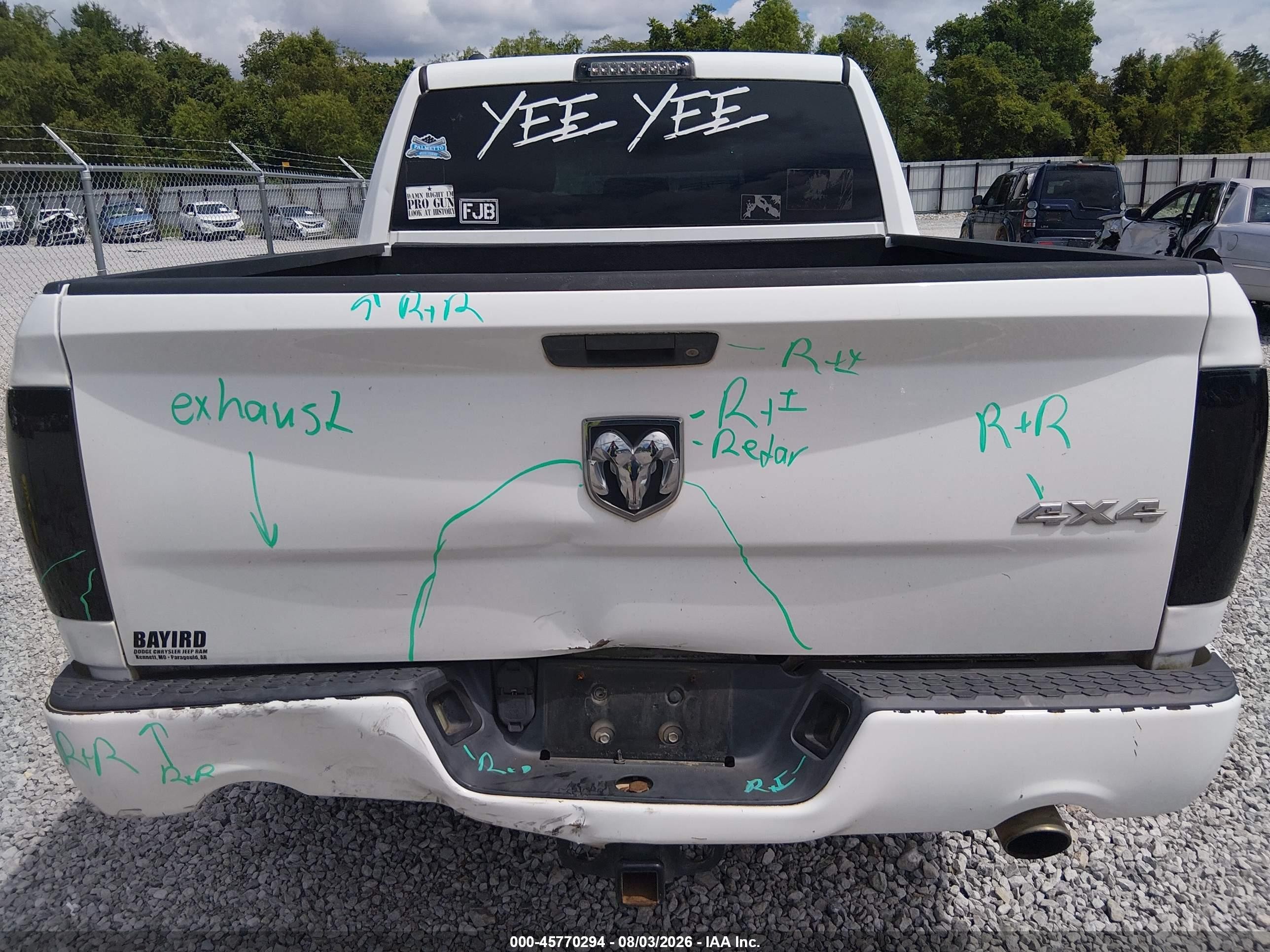 2013 Ram 1500 Express White vin: 1C6RR7KT5DS649548