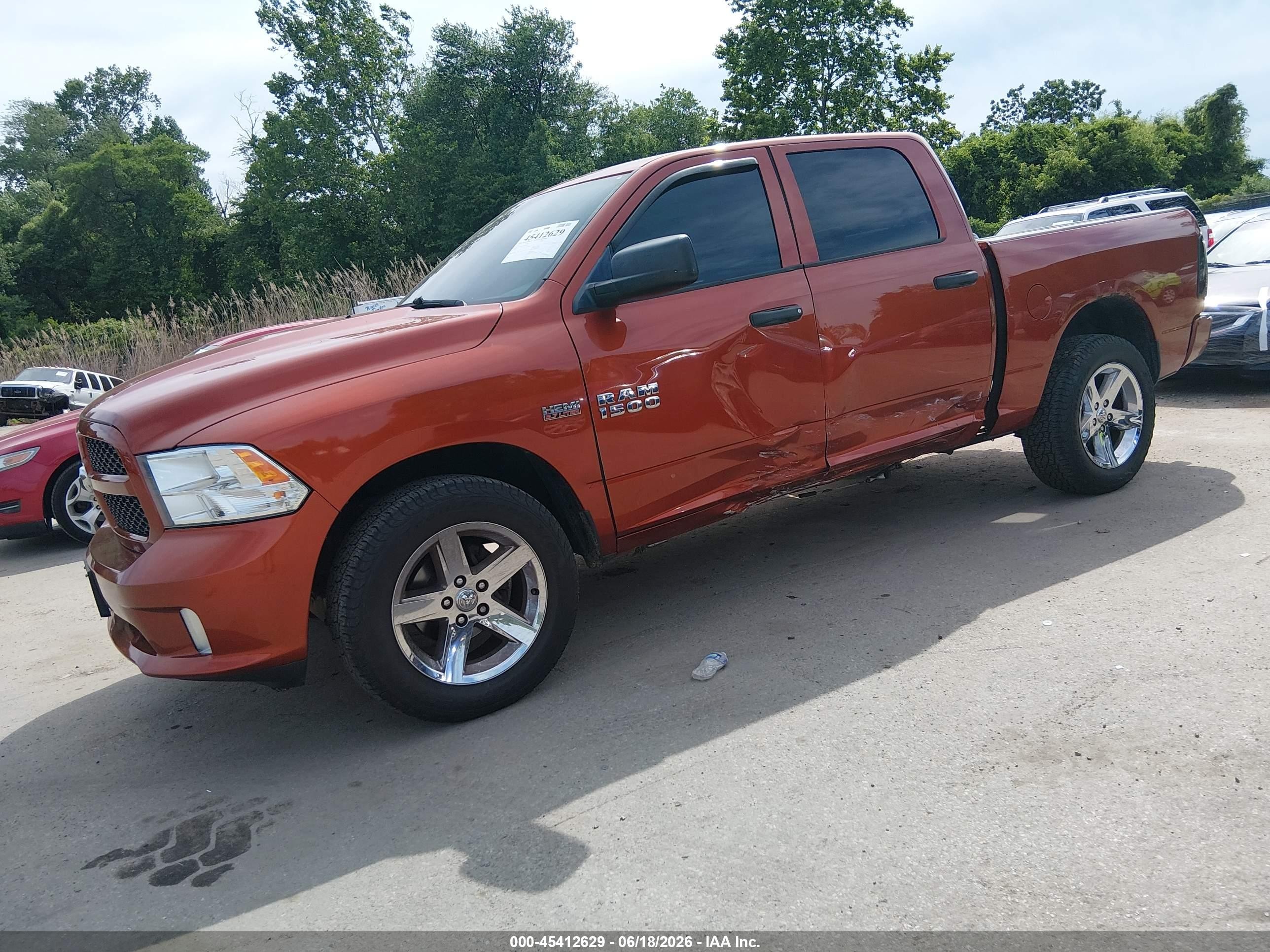 2013 Ram 1500 Express Red vin: 1C6RR7KT5DS698264