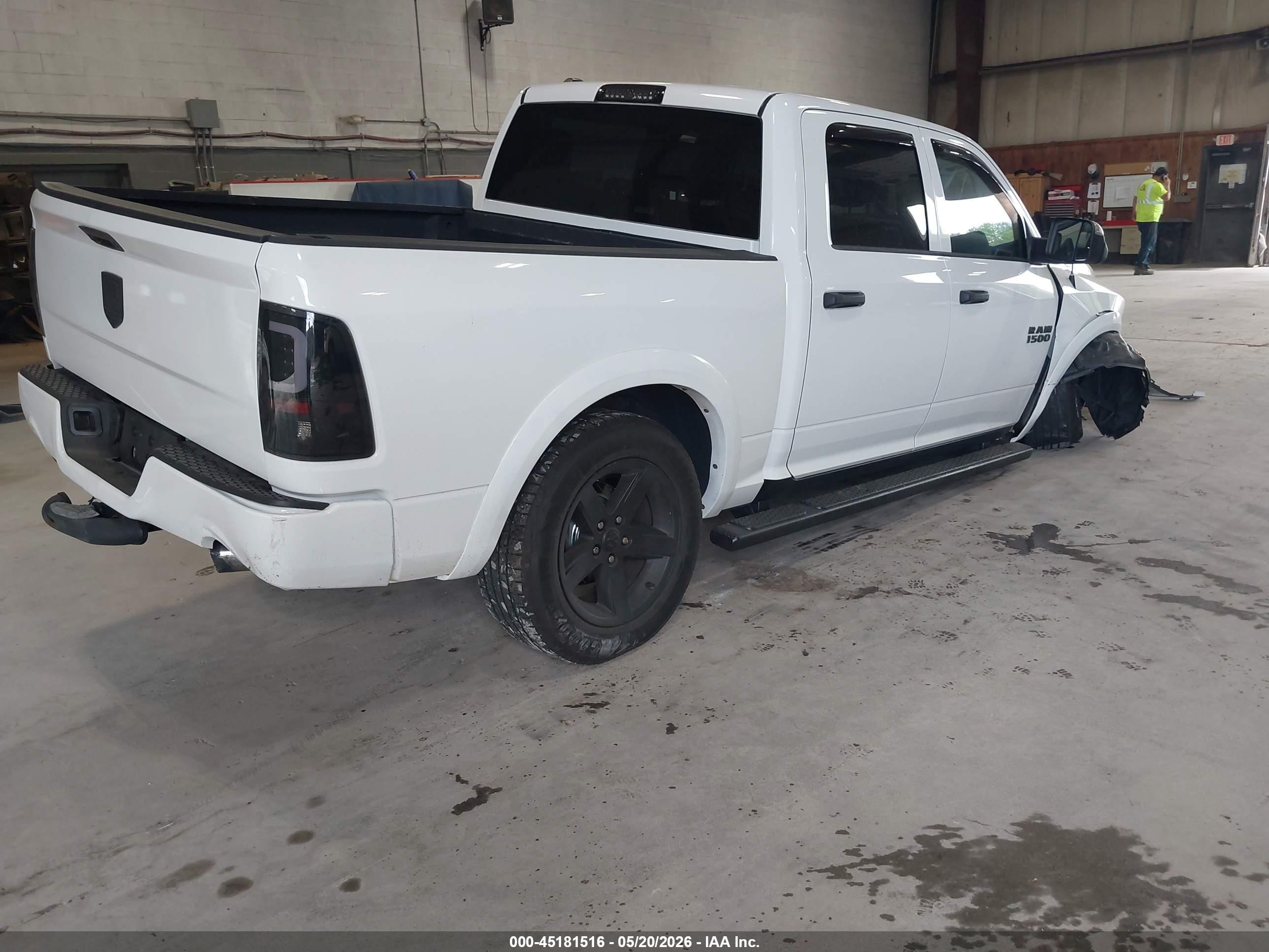 2014 Ram 1500 Express White vin: 1C6RR7KT5ES273337