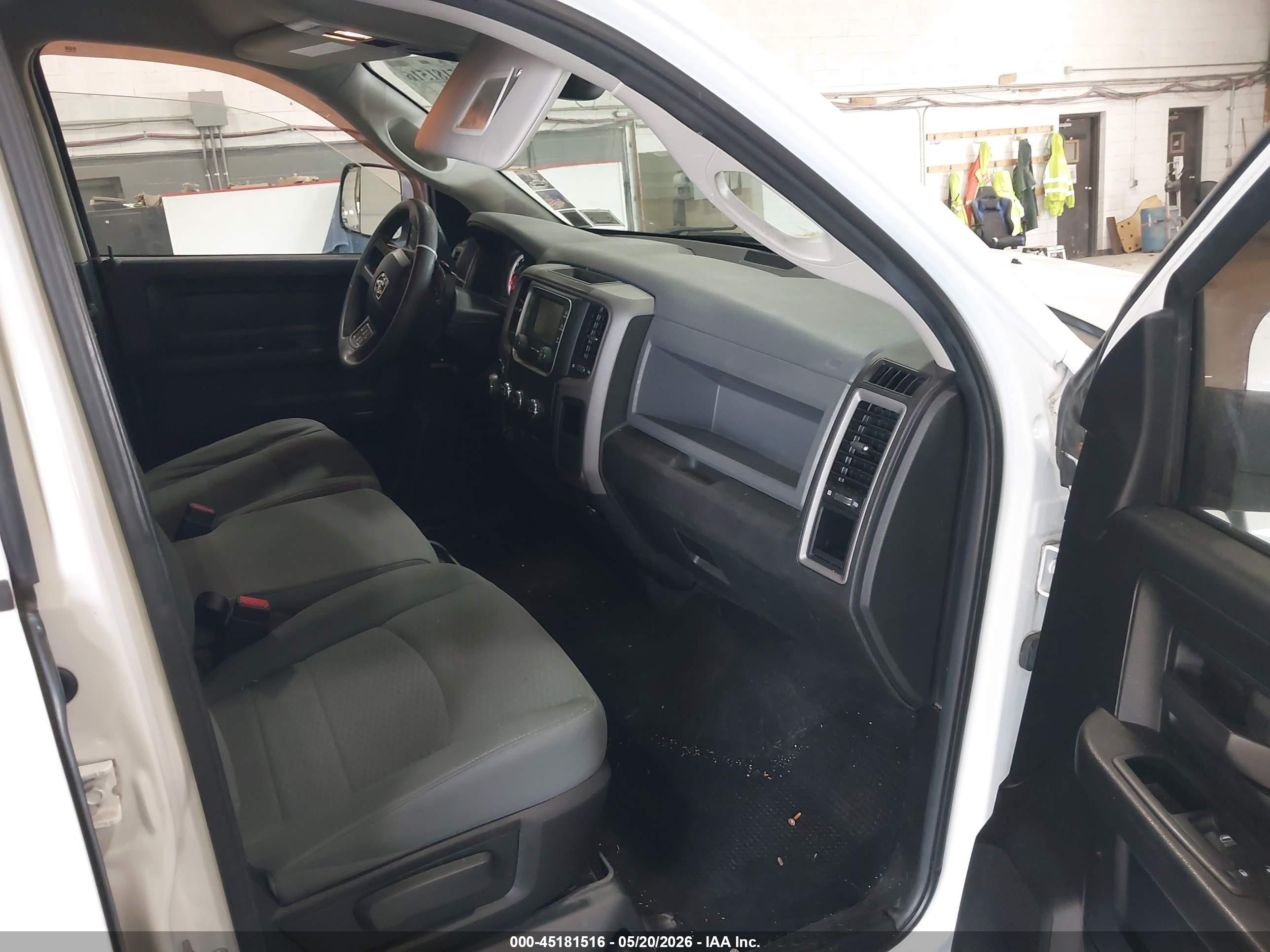 2014 Ram 1500 Express White vin: 1C6RR7KT5ES273337