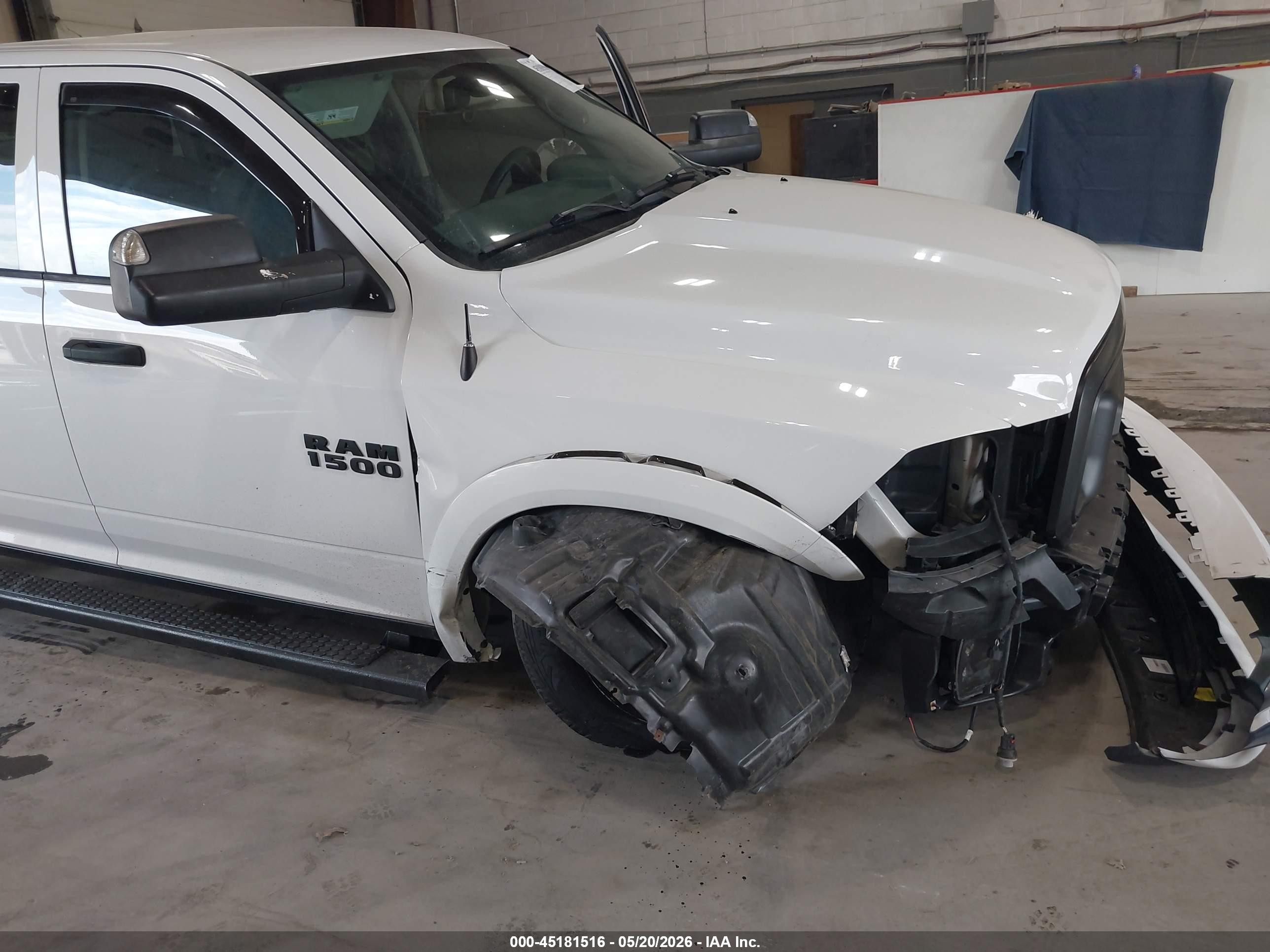 2014 Ram 1500 Express White vin: 1C6RR7KT5ES273337