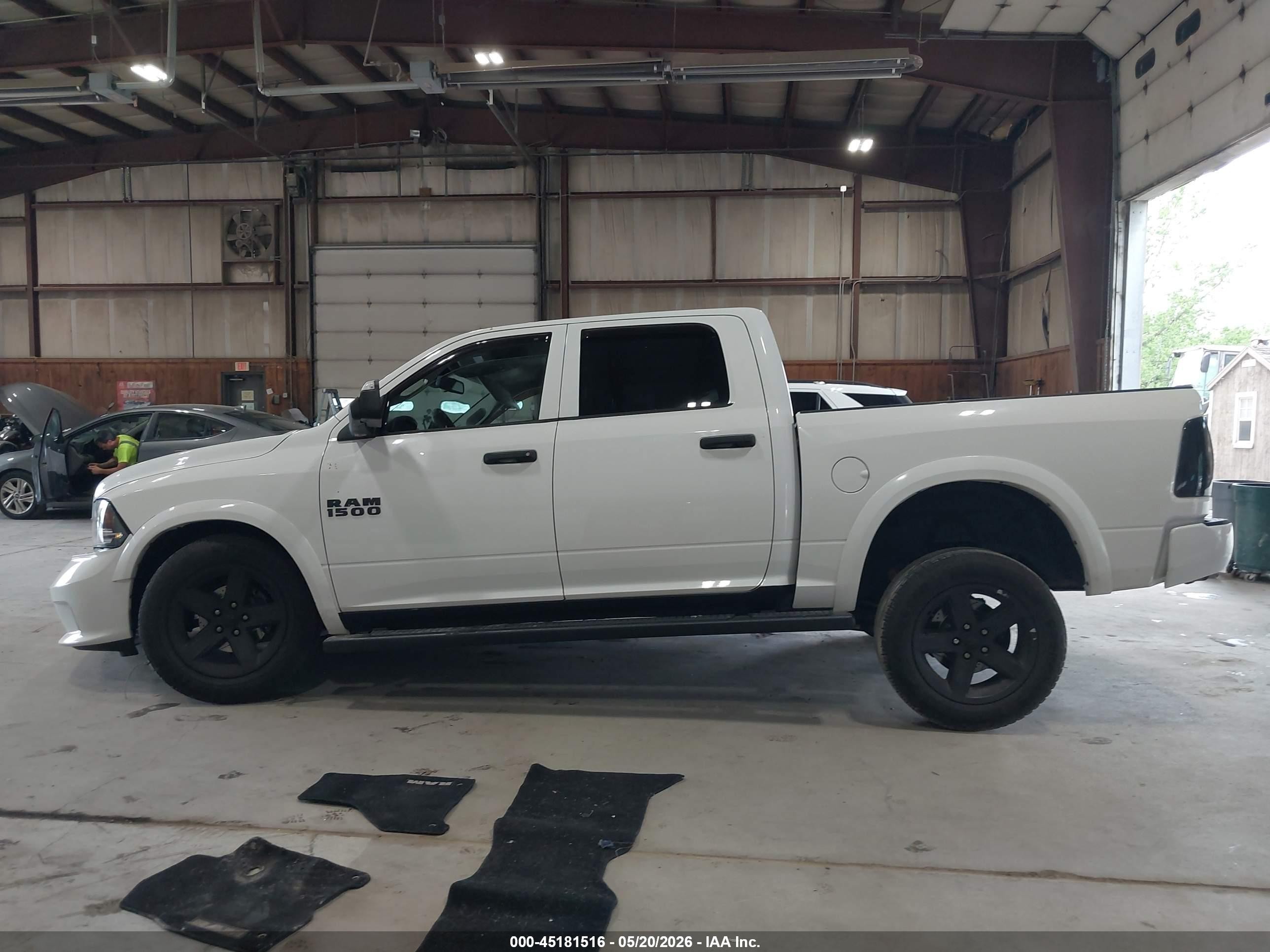 2014 Ram 1500 Express White vin: 1C6RR7KT5ES273337