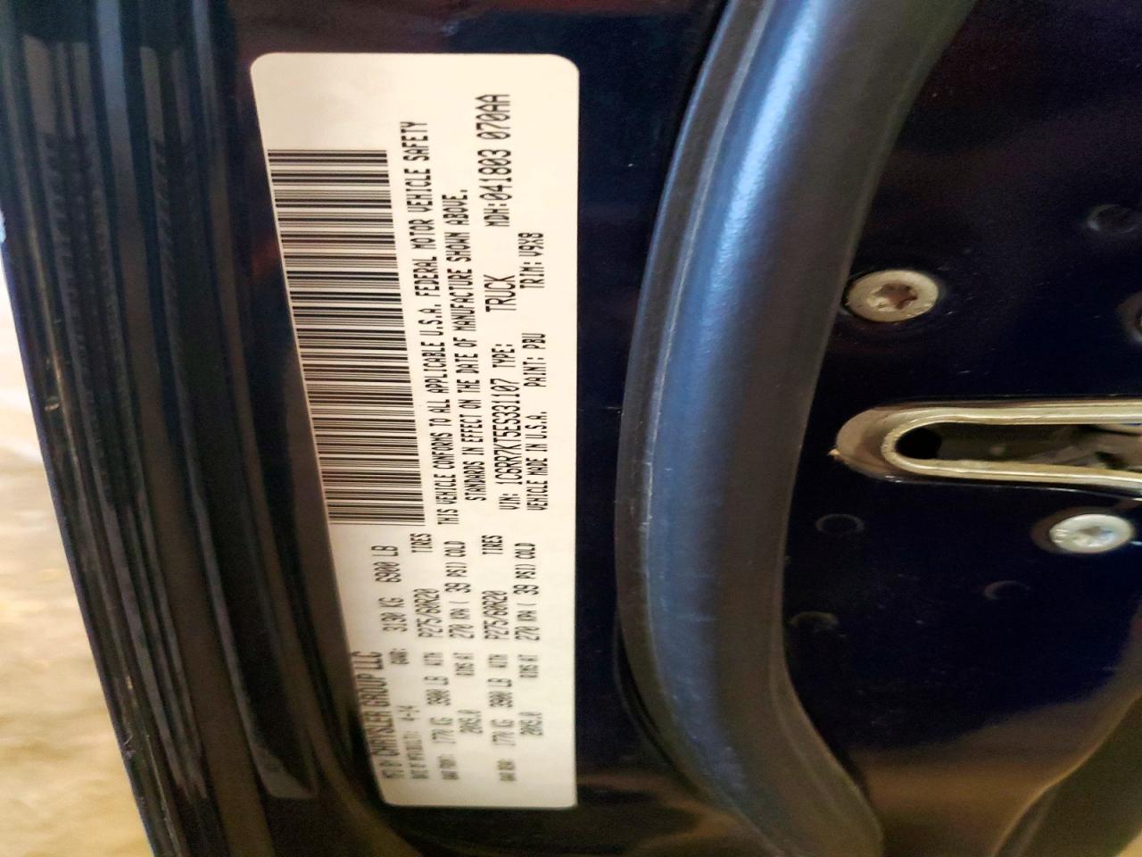 2014 Ram 1500 St Blue vin: 1C6RR7KT5ES331107