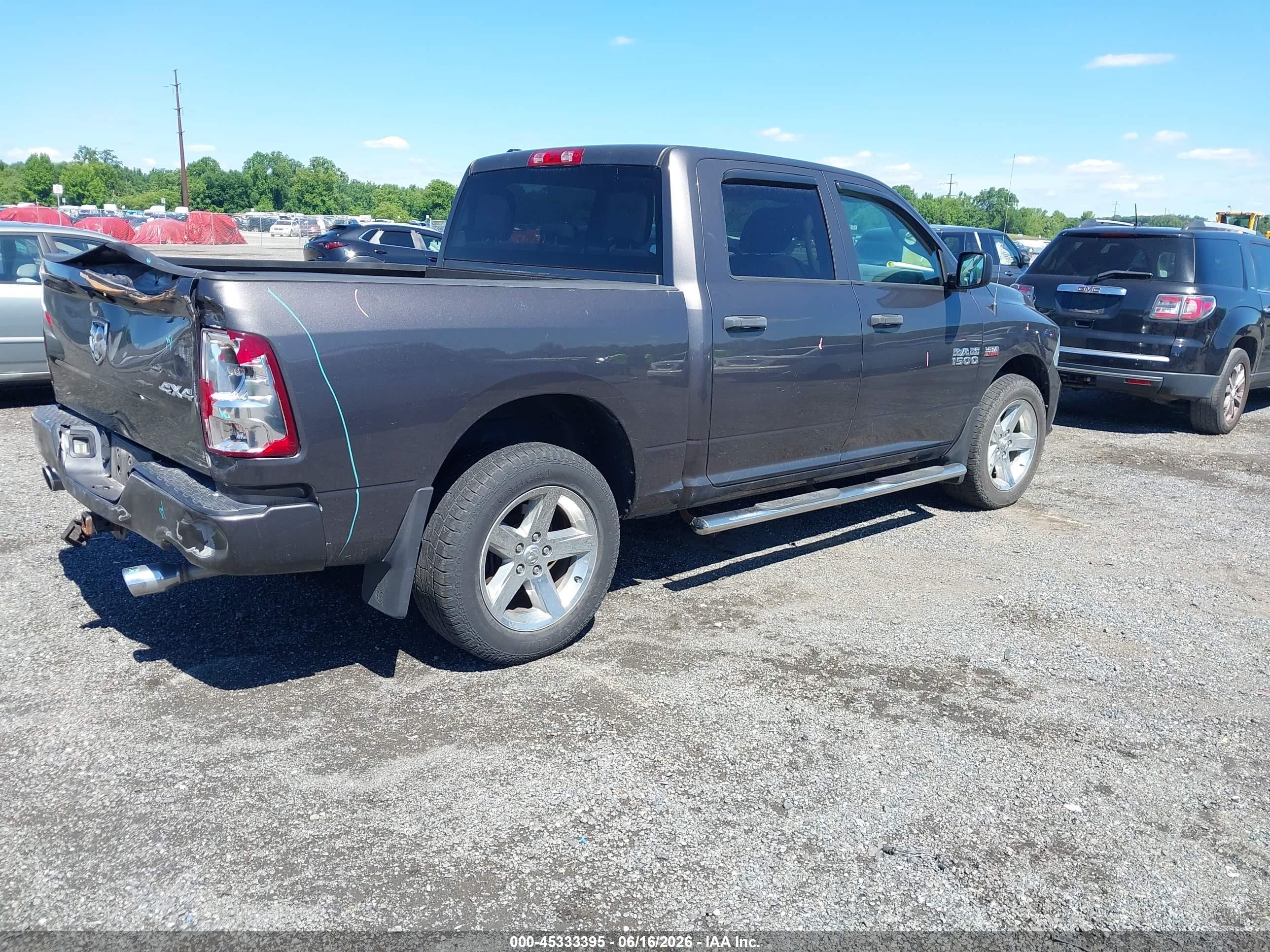 2014 Ram 1500 Express Серый vin: 1C6RR7KT5ES362860