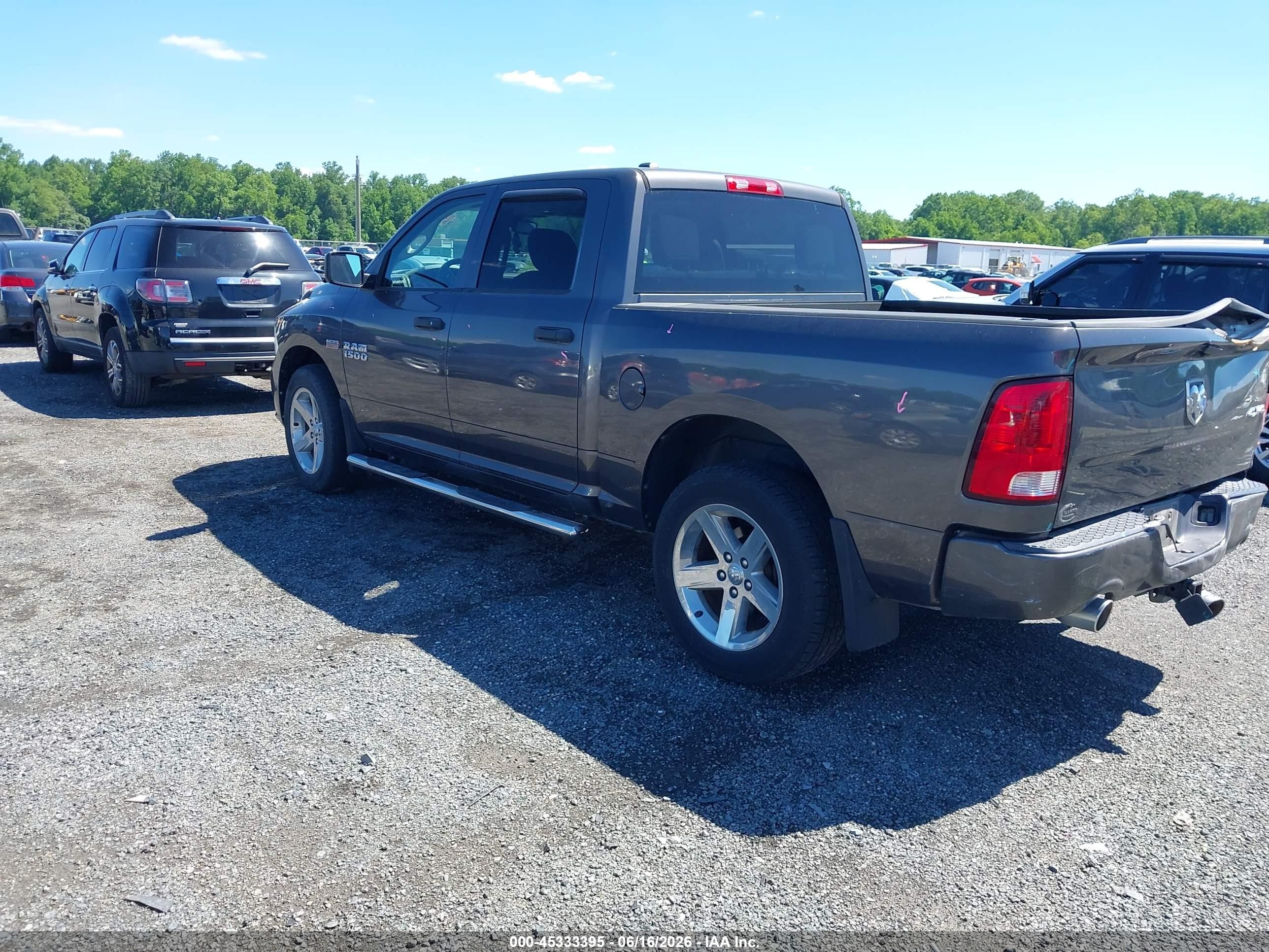 2014 Ram 1500 Express Серый vin: 1C6RR7KT5ES362860