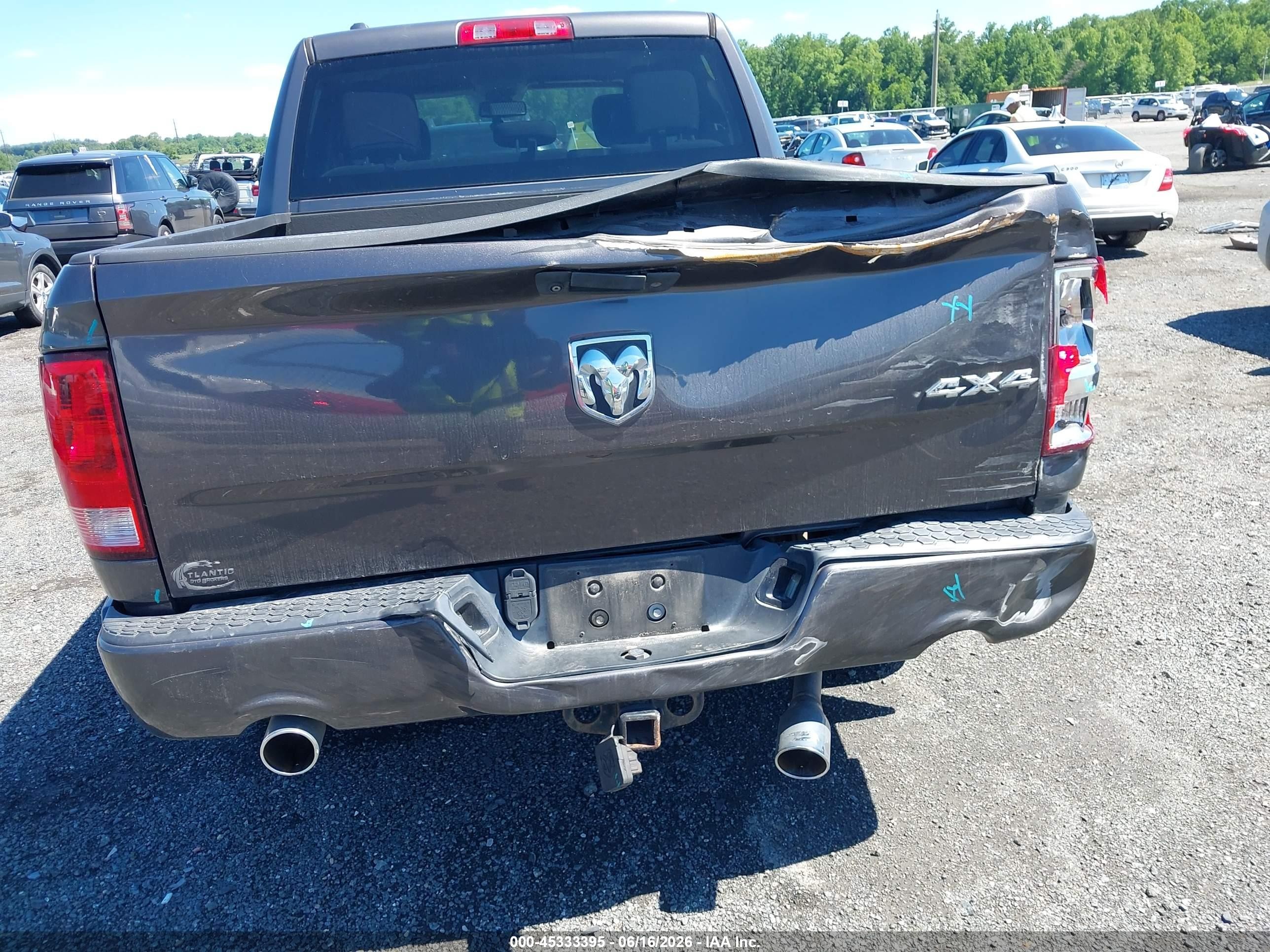 2014 Ram 1500 Express Серый vin: 1C6RR7KT5ES362860