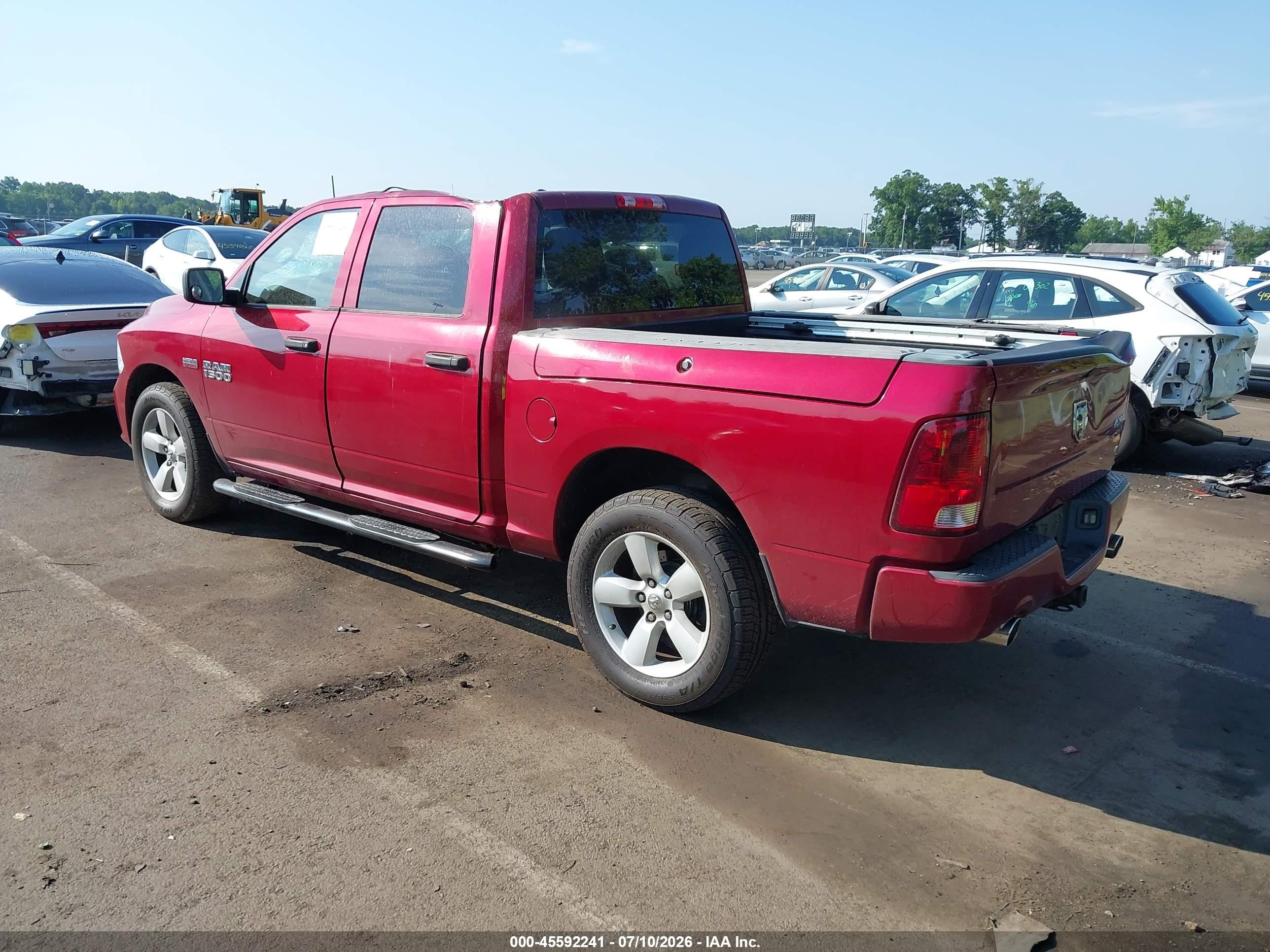 2013 Ram 1500 Express Red vin: 1C6RR7KT6DS649574