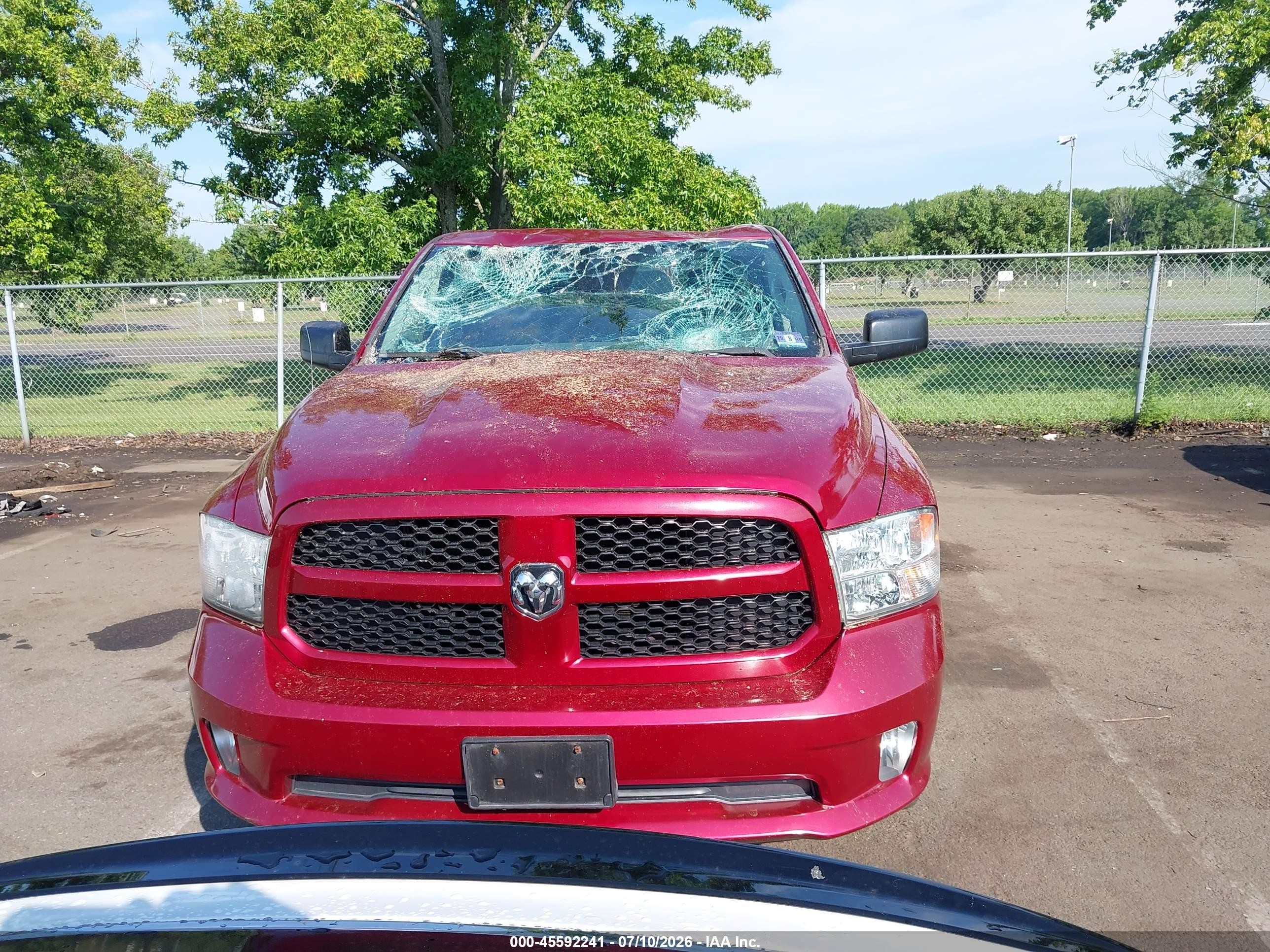 2013 Ram 1500 Express Red vin: 1C6RR7KT6DS649574