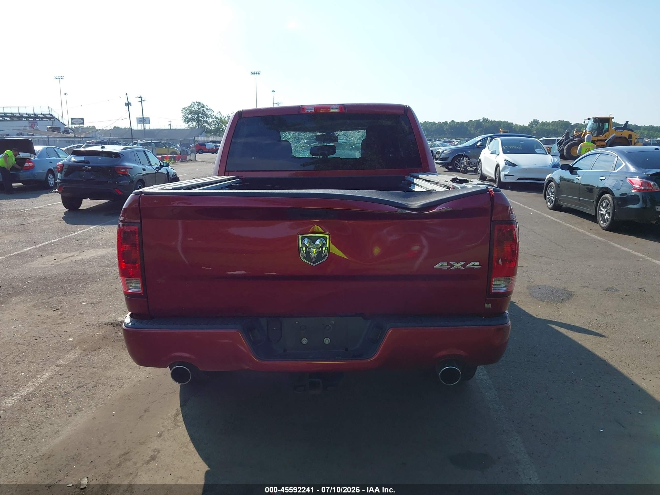 2013 Ram 1500 Express Red vin: 1C6RR7KT6DS649574