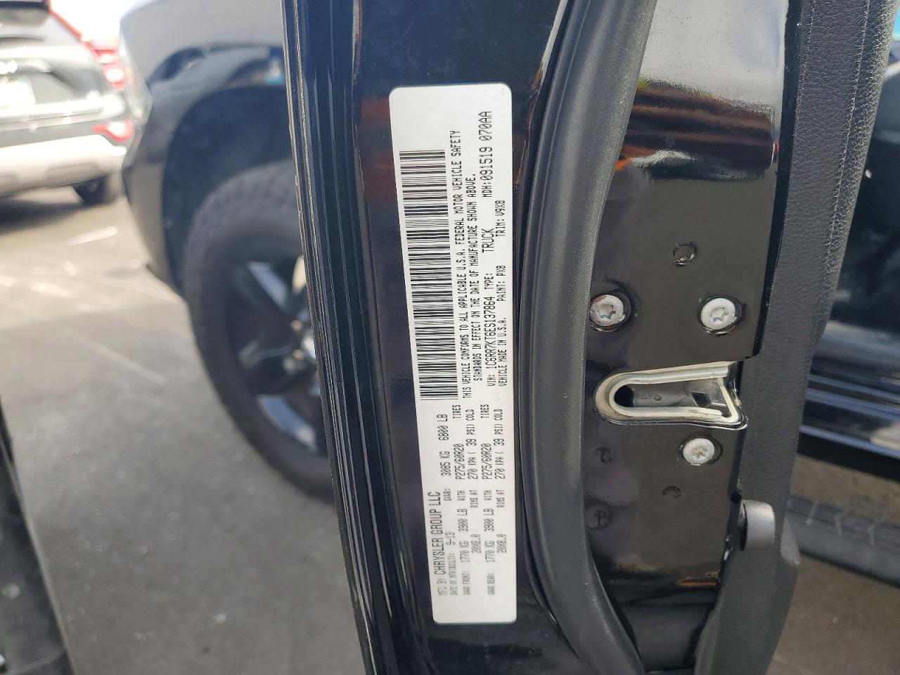 2014 Ram 1500 St Black vin: 1C6RR7KT6ES137864