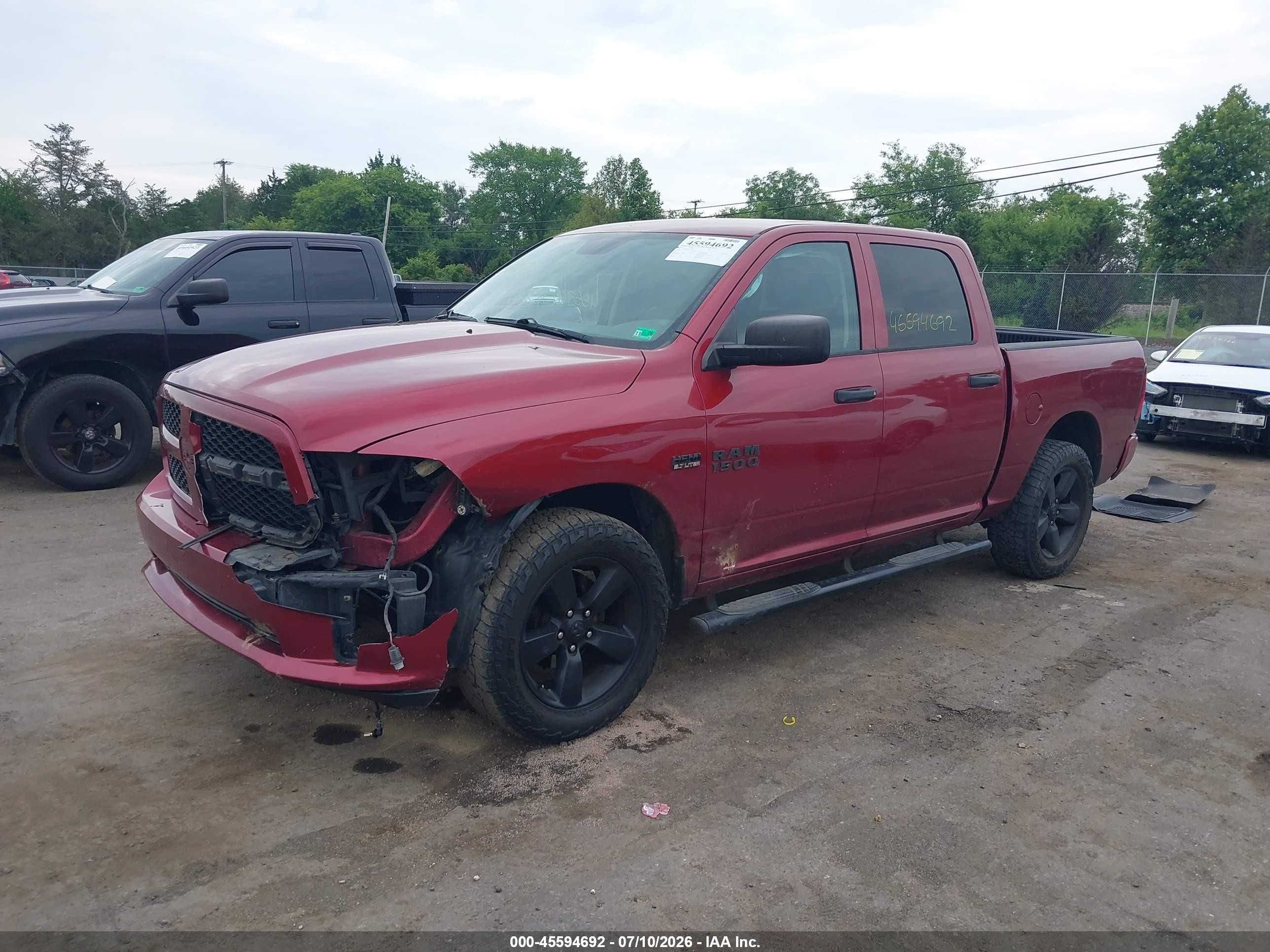 2014 Ram 1500 Express Red vin: 1C6RR7KT6ES273380