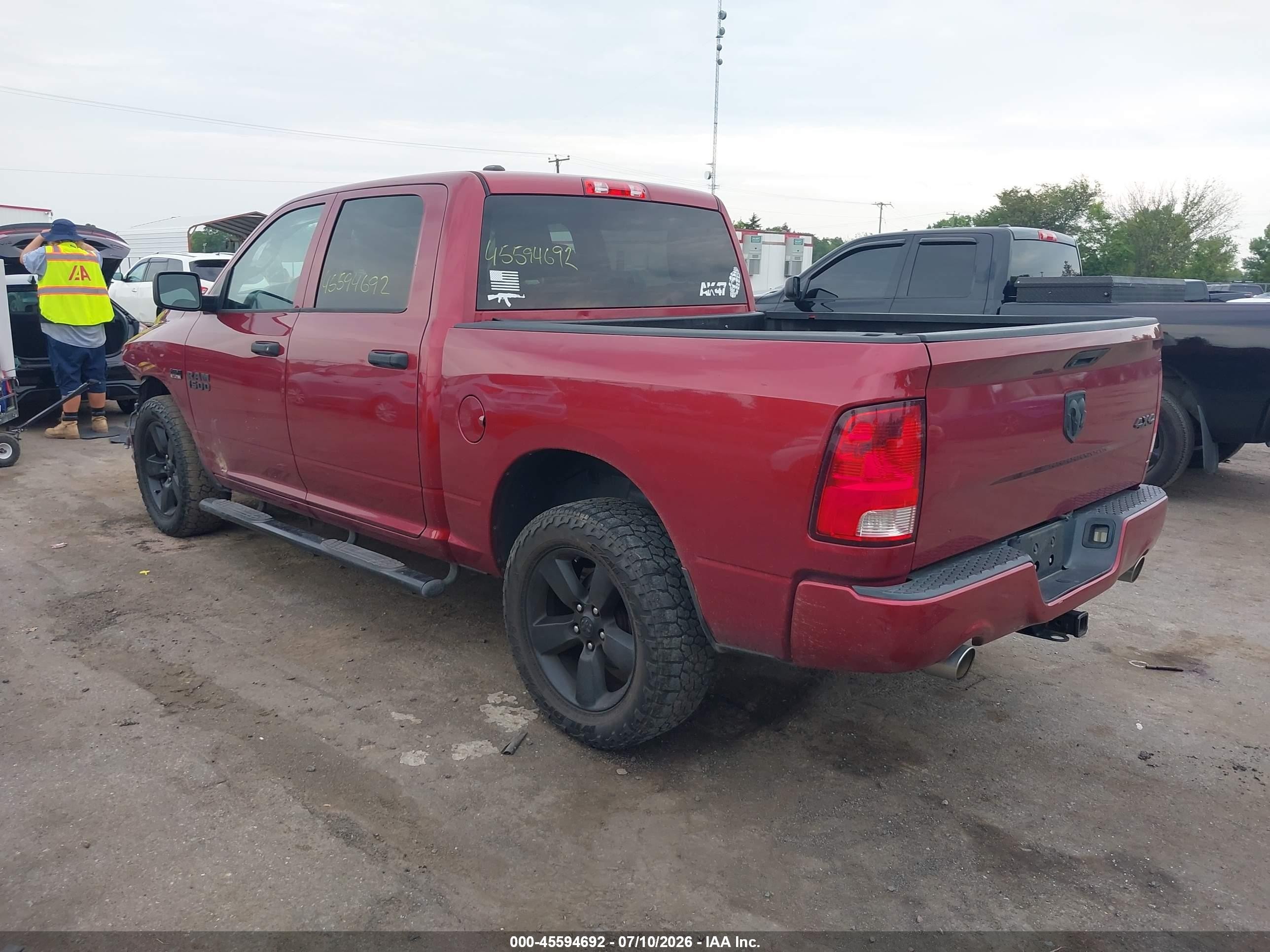 2014 Ram 1500 Express Red vin: 1C6RR7KT6ES273380