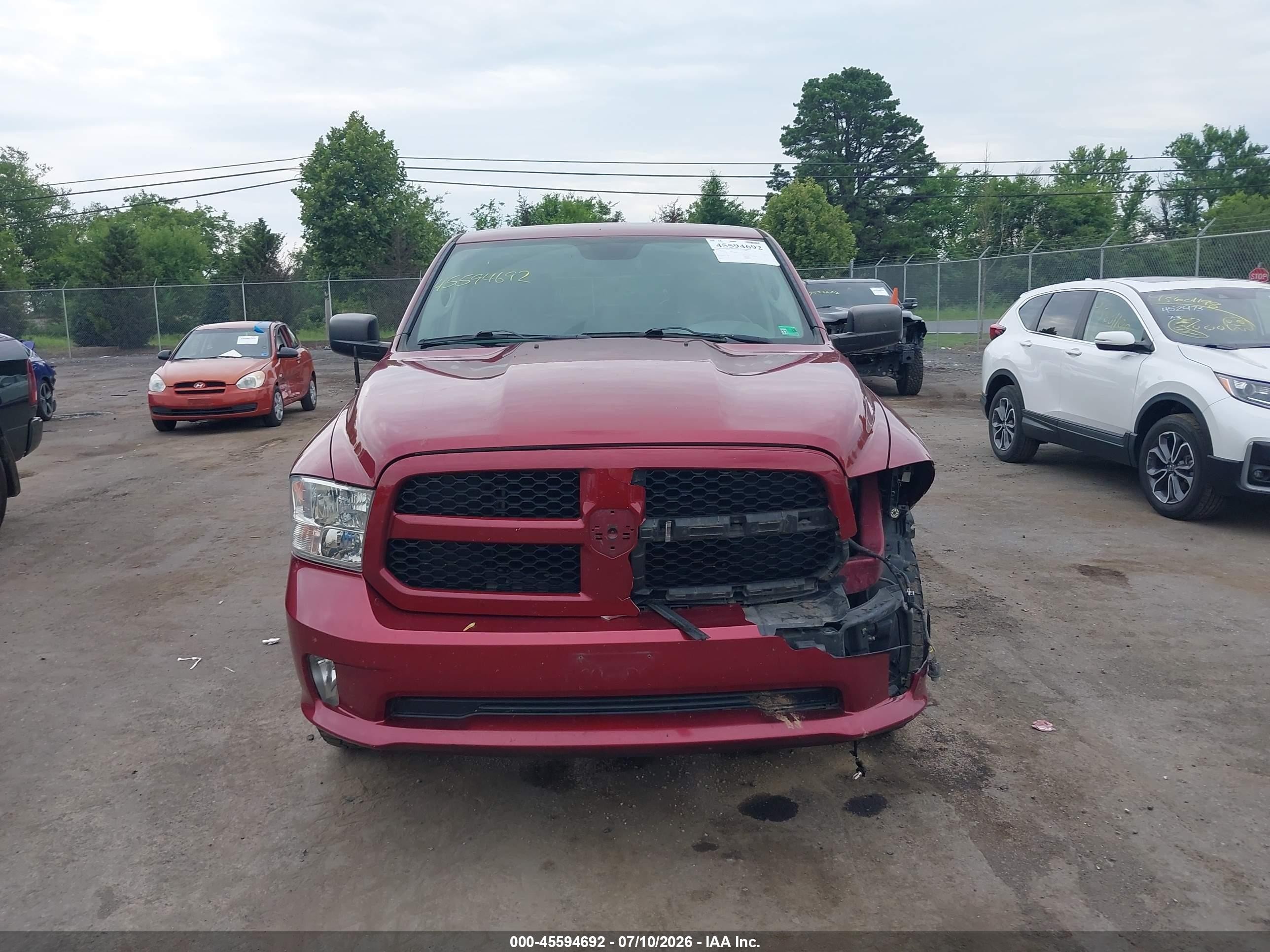 2014 Ram 1500 Express Red vin: 1C6RR7KT6ES273380