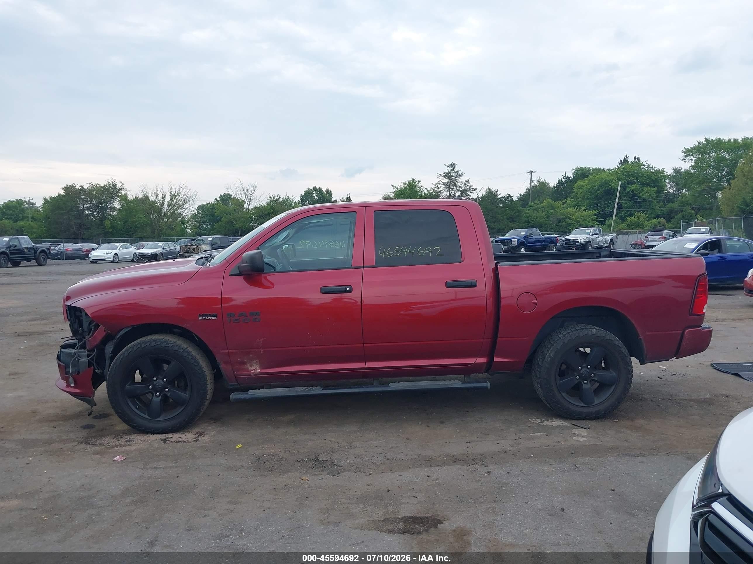 2014 Ram 1500 Express Red vin: 1C6RR7KT6ES273380