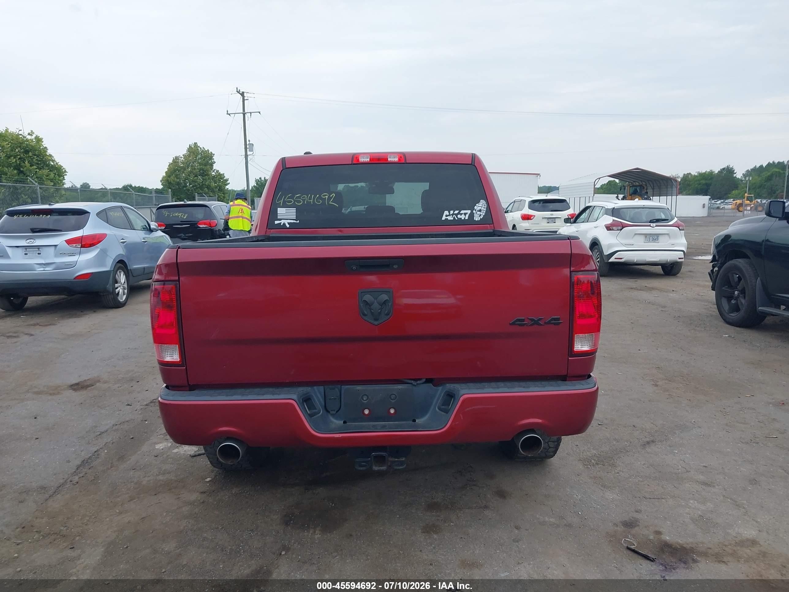 2014 Ram 1500 Express Red vin: 1C6RR7KT6ES273380