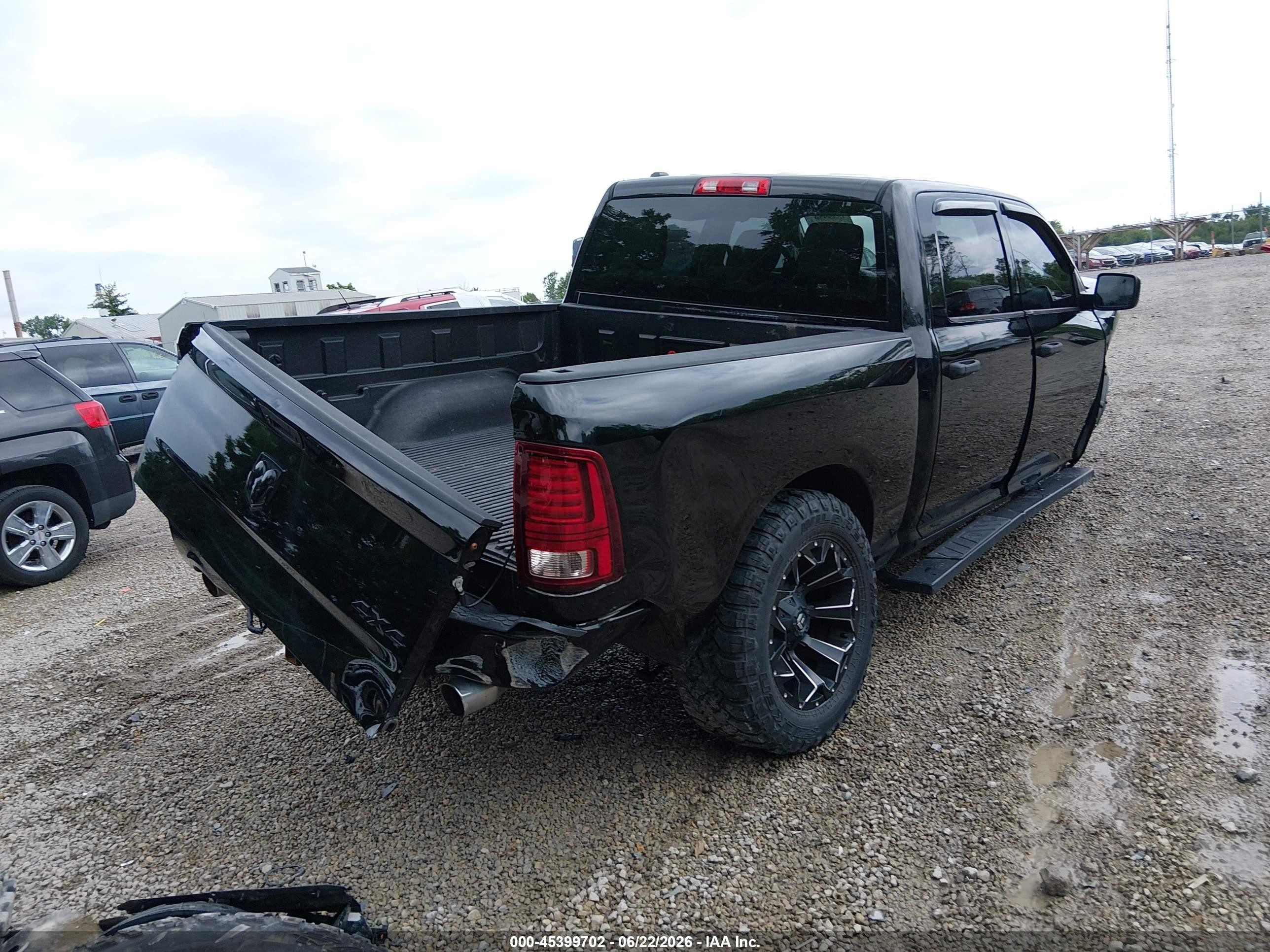 2014 Ram 1500 Express Black vin: 1C6RR7KT6ES419146