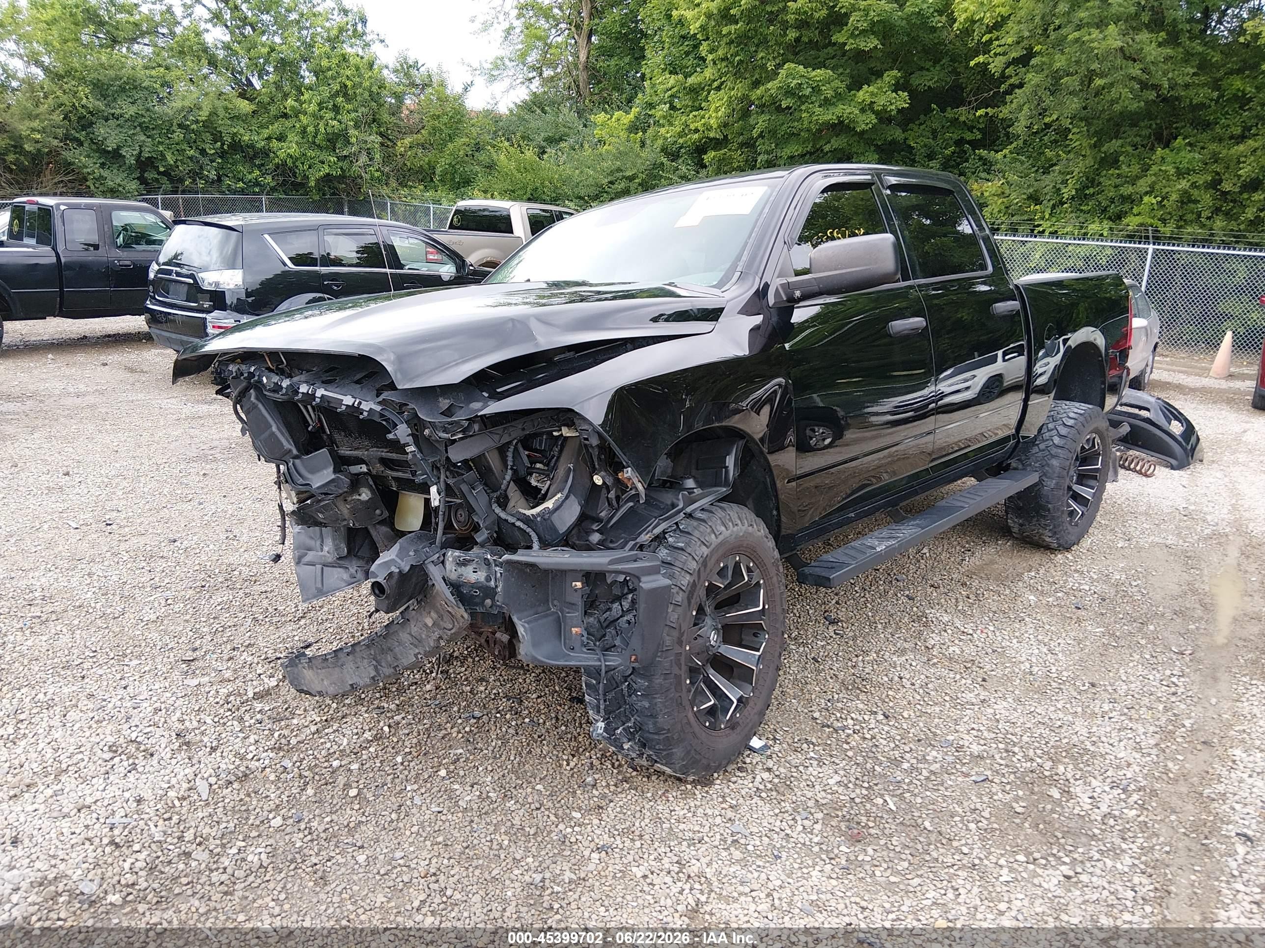 2014 Ram 1500 Express Black vin: 1C6RR7KT6ES419146