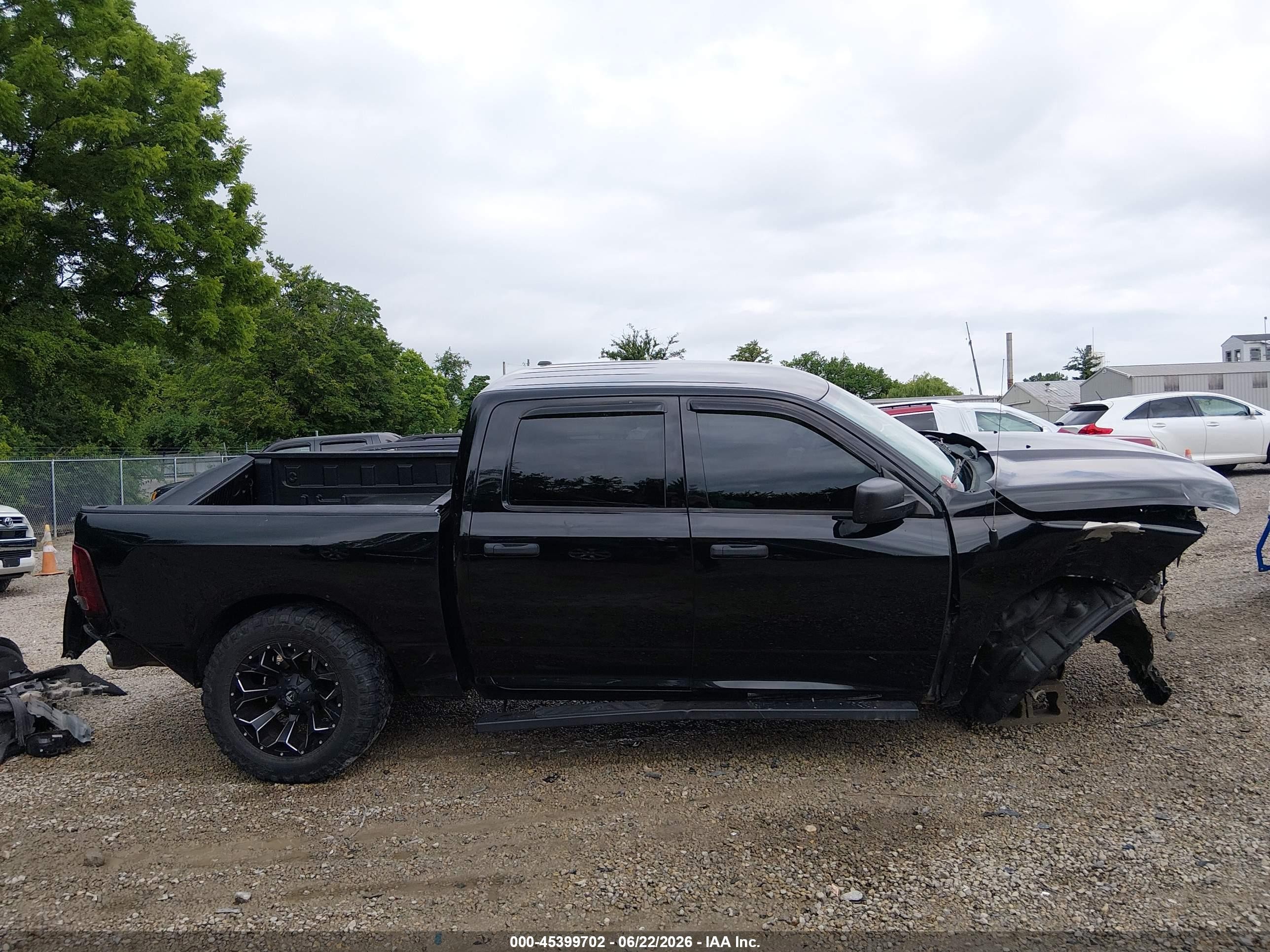 2014 Ram 1500 Express Black vin: 1C6RR7KT6ES419146