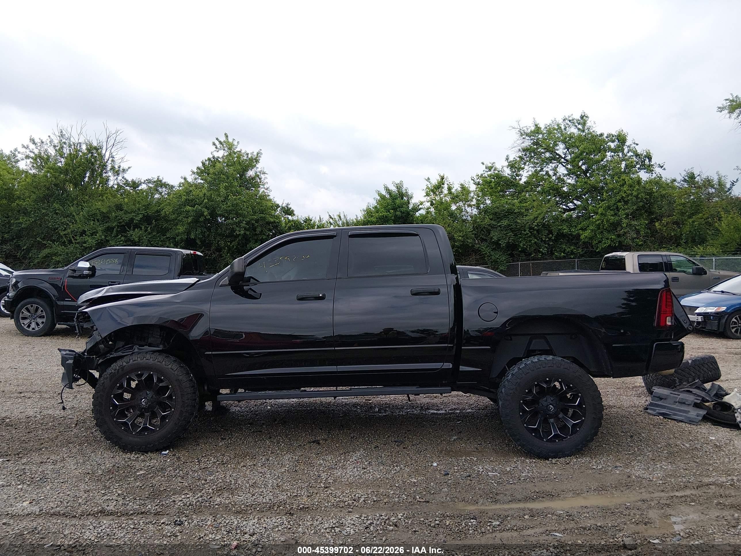 2014 Ram 1500 Express Black vin: 1C6RR7KT6ES419146