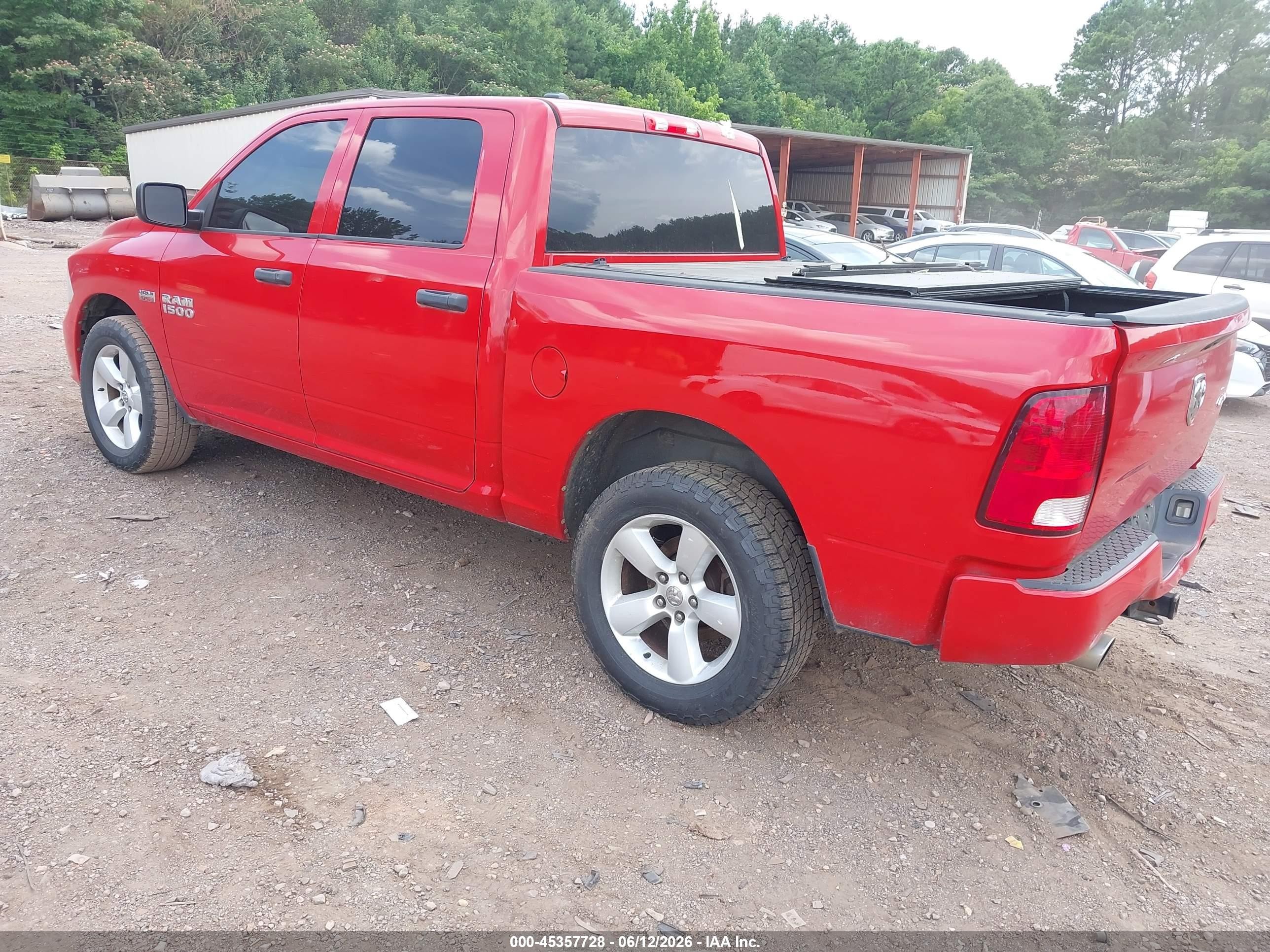 2015 Ram 1500 Express Red vin: 1C6RR7KT6FS780958