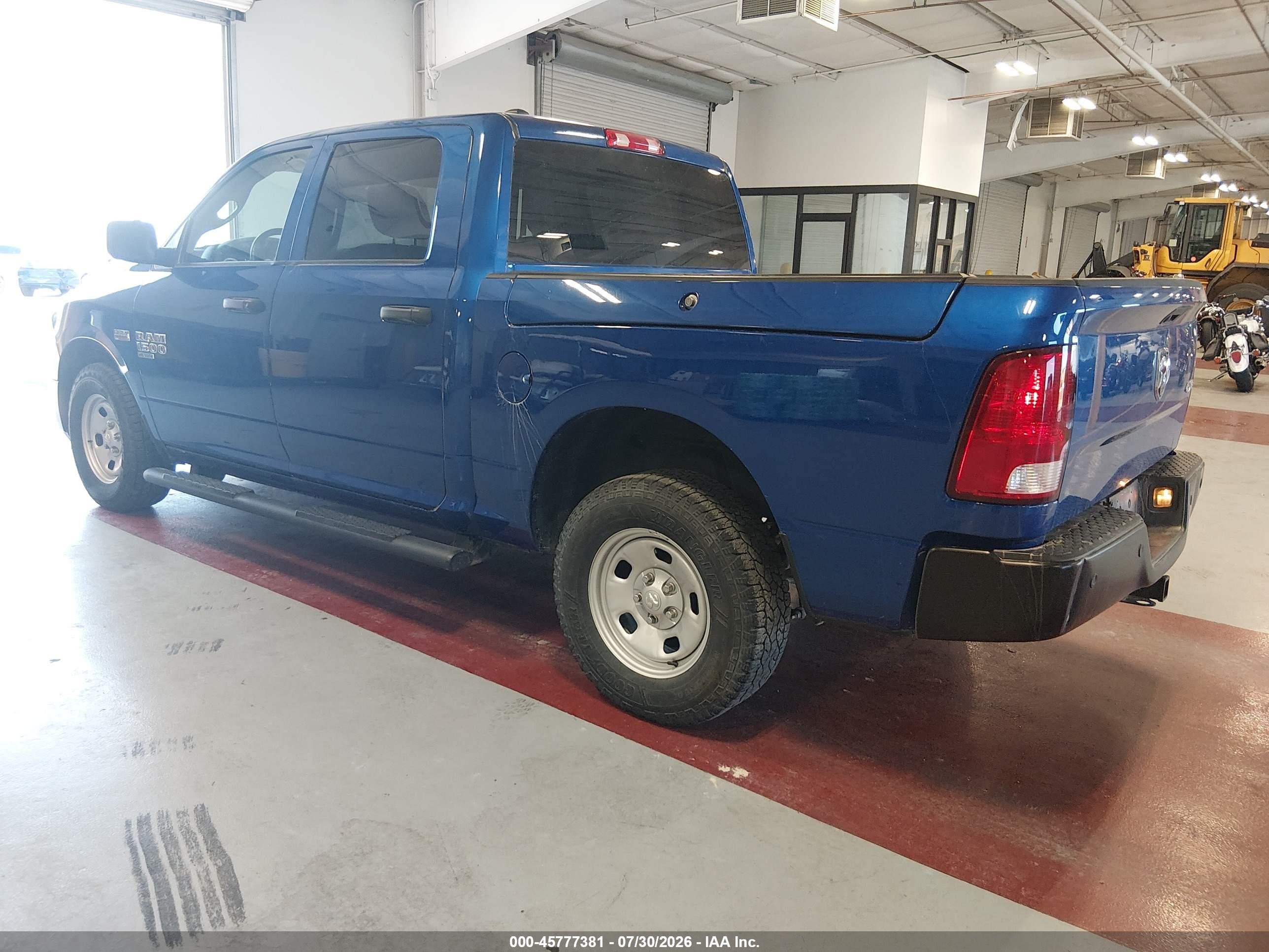 2019 Ram 1500 Classic Tradesman  4x4 5'7 Box Blue vin: 1C6RR7KT6KS641407