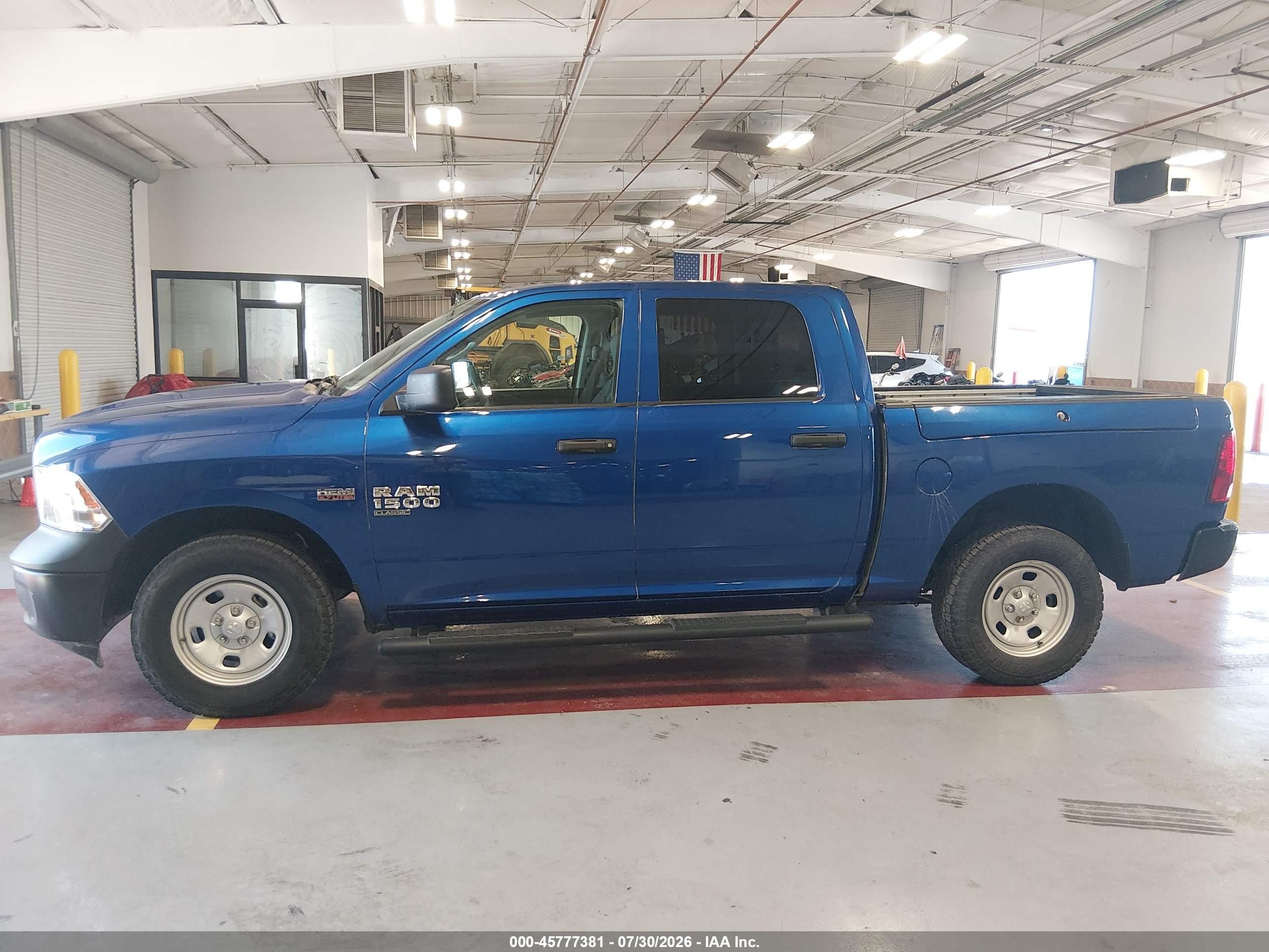 2019 Ram 1500 Classic Tradesman  4x4 5'7 Box Blue vin: 1C6RR7KT6KS641407