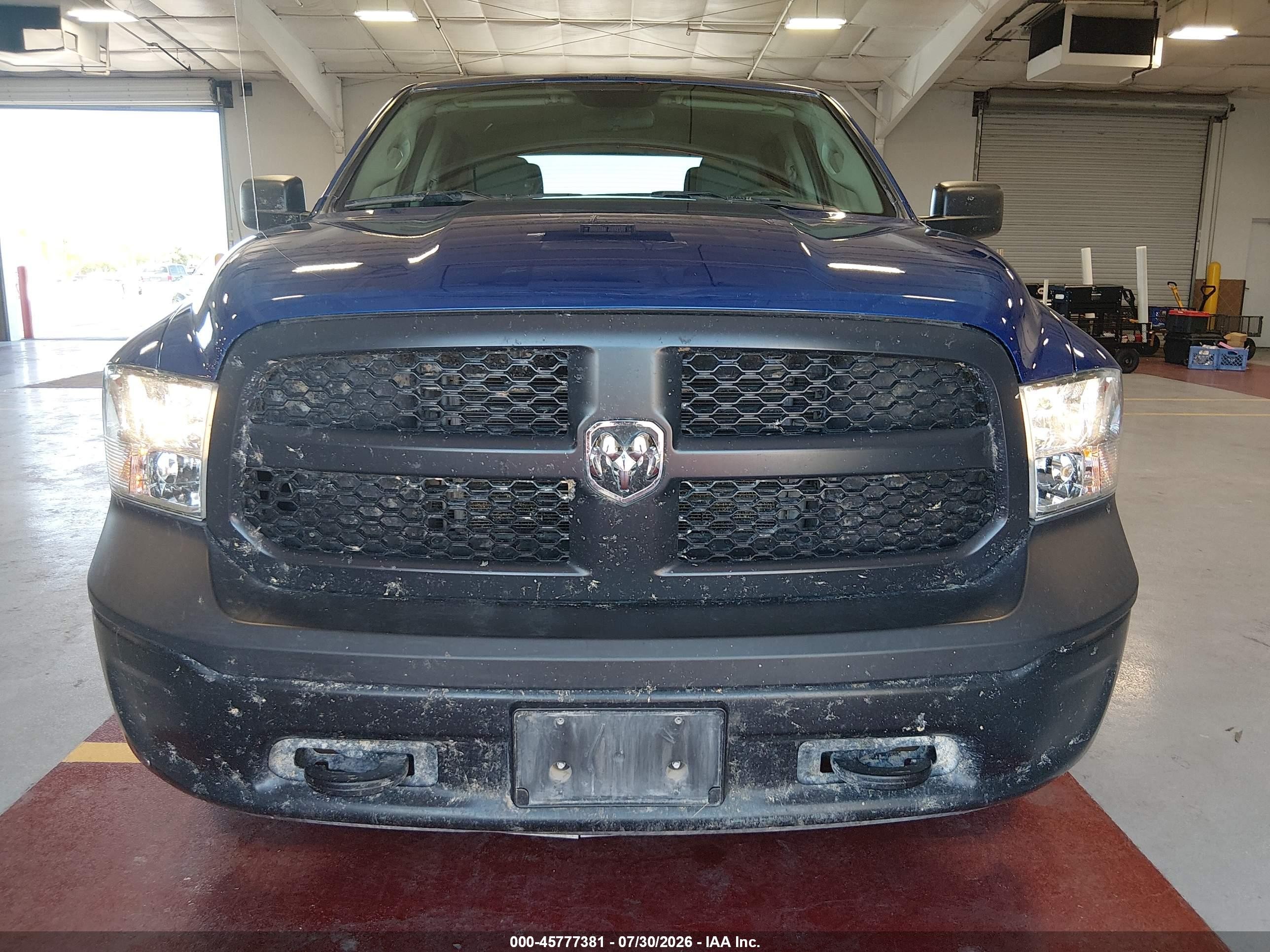 2019 Ram 1500 Classic Tradesman  4x4 5'7 Box Blue vin: 1C6RR7KT6KS641407