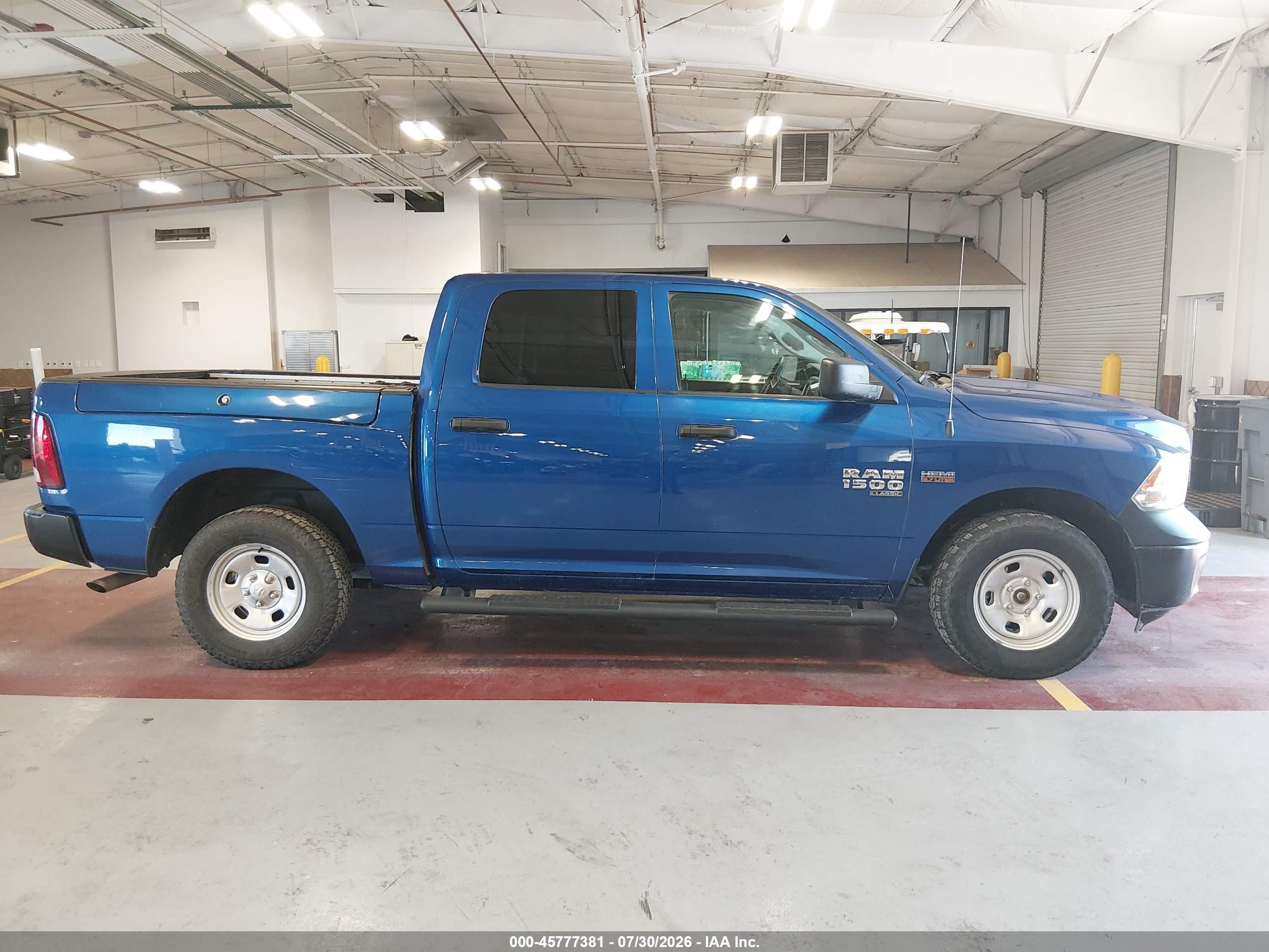 2019 Ram 1500 Classic Tradesman  4x4 5'7 Box Blue vin: 1C6RR7KT6KS641407