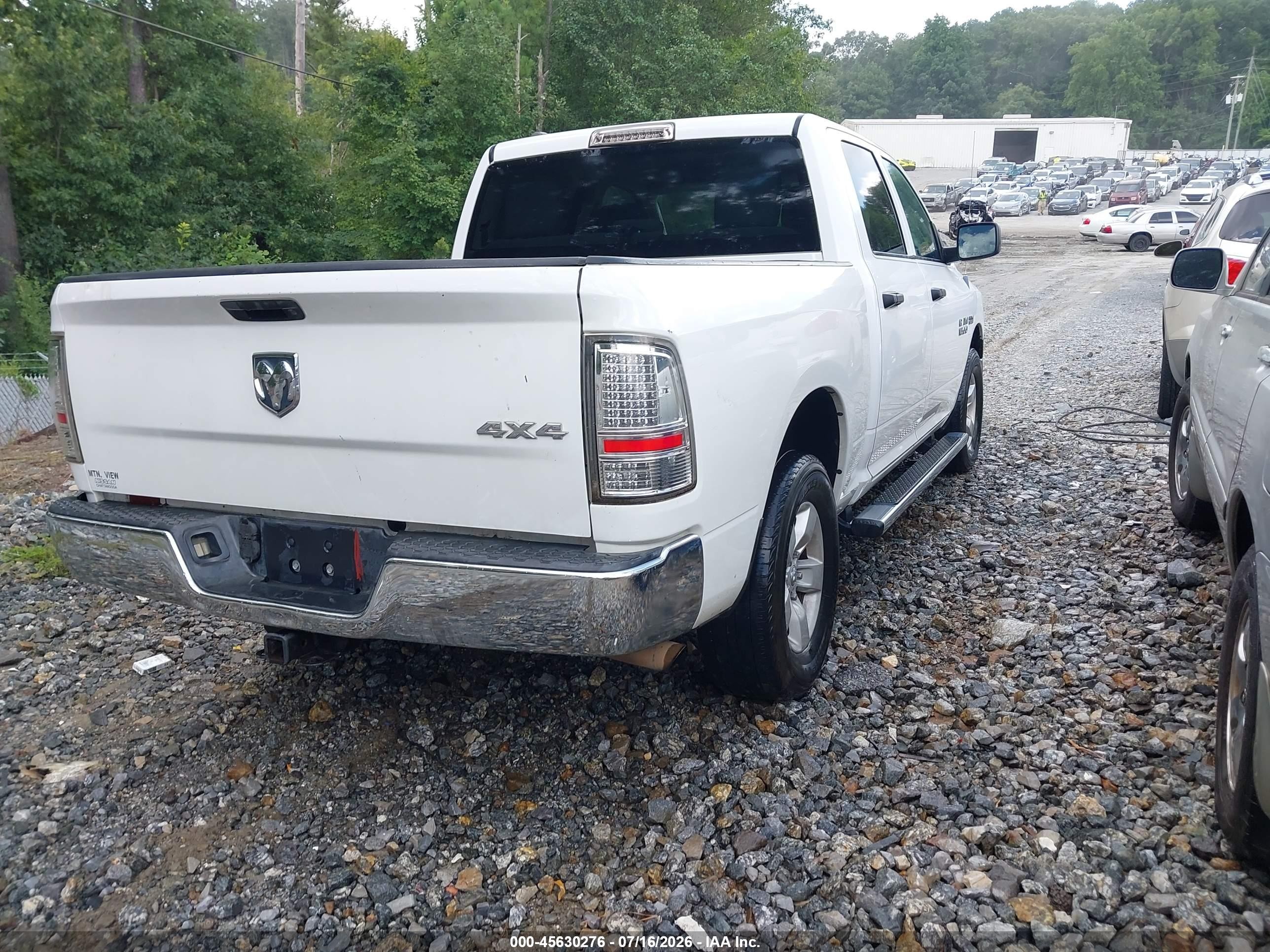 2013 Ram 1500 Tradesman White vin: 1C6RR7KT7DS547720
