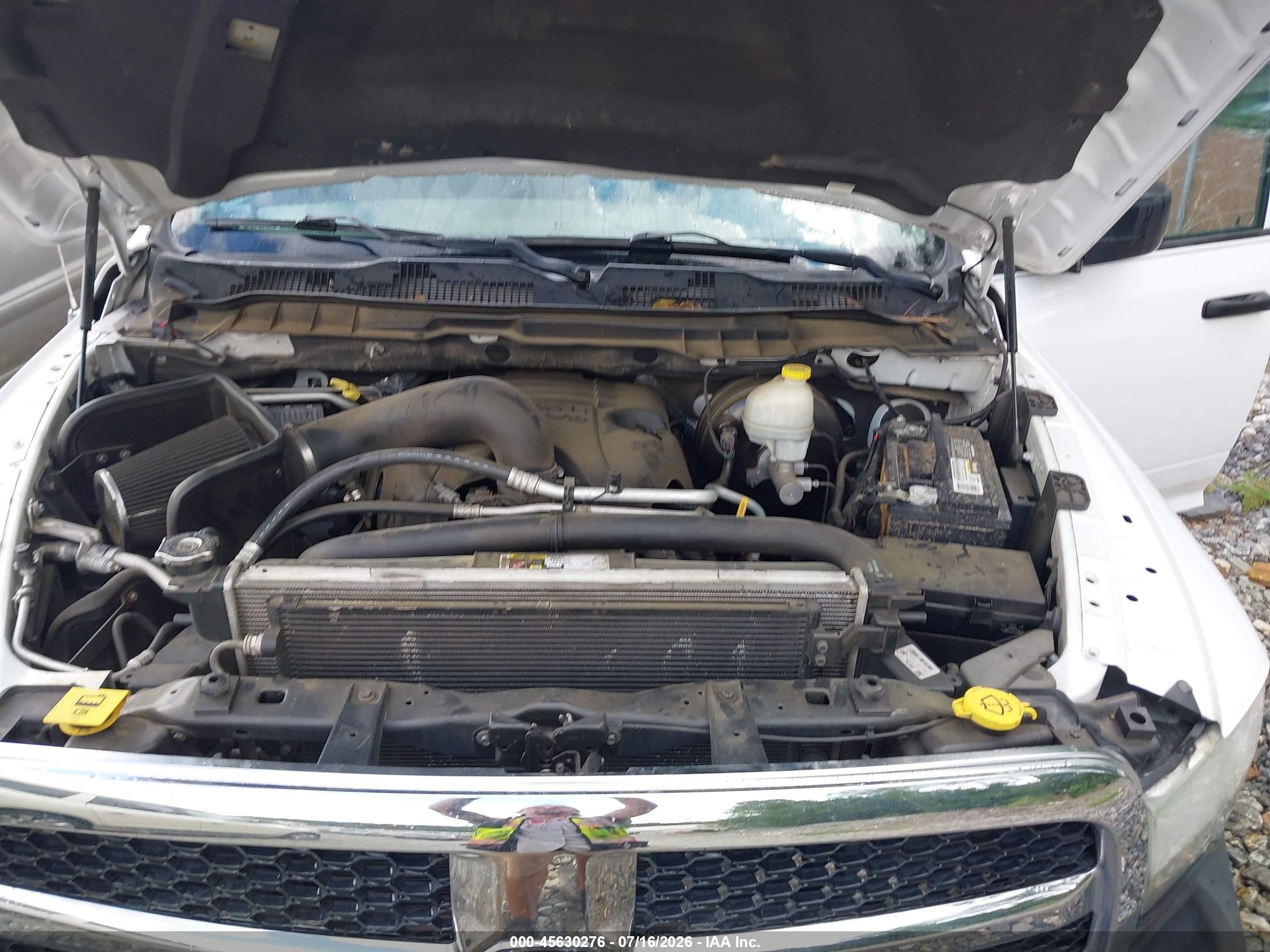 2013 Ram 1500 Tradesman White vin: 1C6RR7KT7DS547720