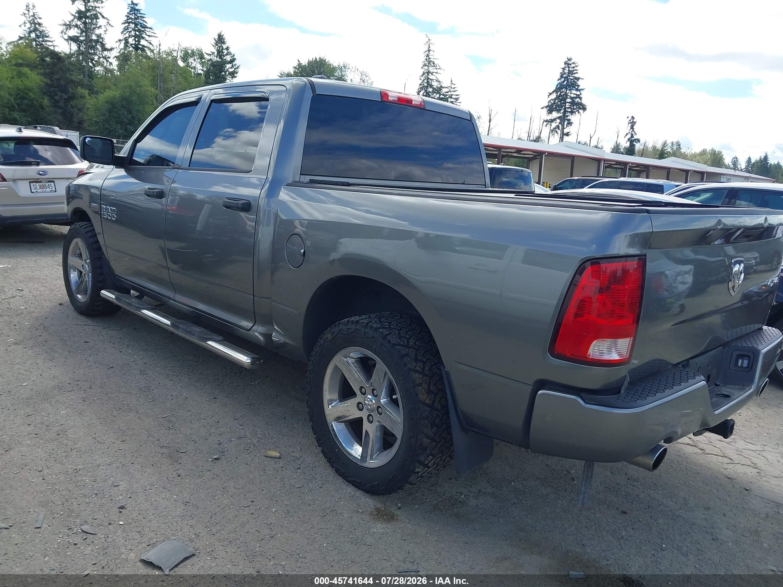 2013 Ram 1500 Express Gray vin: 1C6RR7KT7DS558765