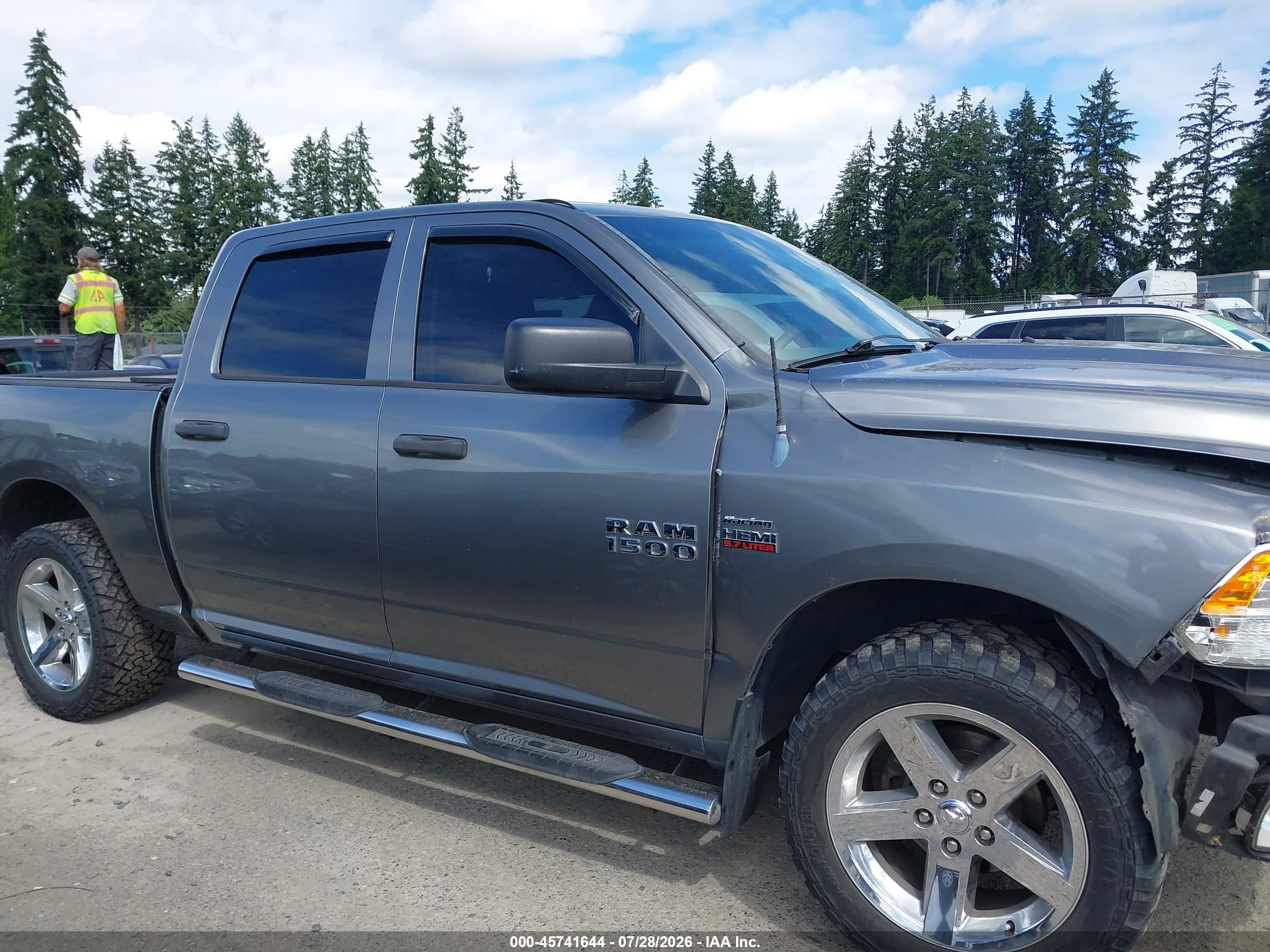 2013 Ram 1500 Express Gray vin: 1C6RR7KT7DS558765