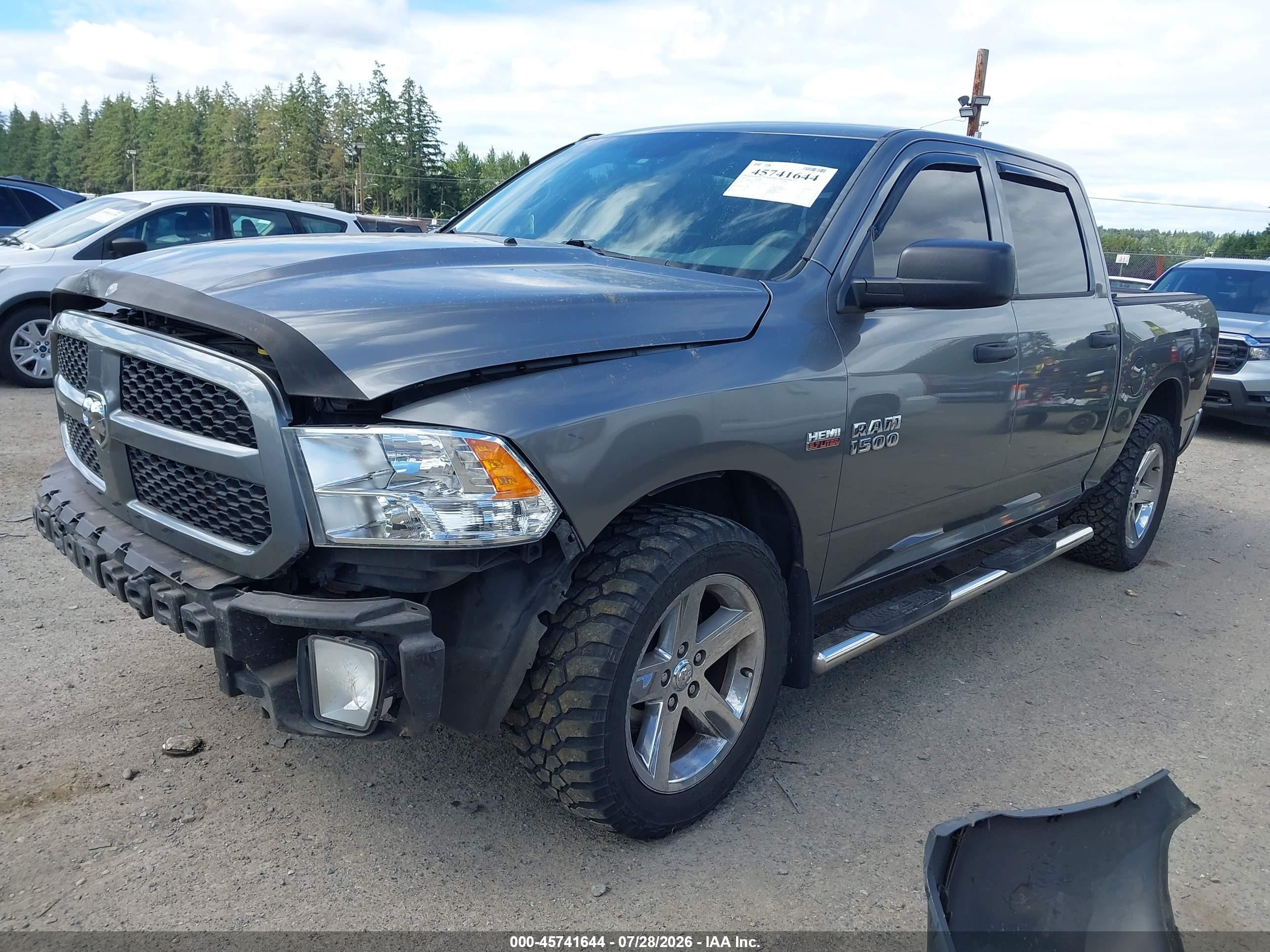2013 Ram 1500 Express Gray vin: 1C6RR7KT7DS558765