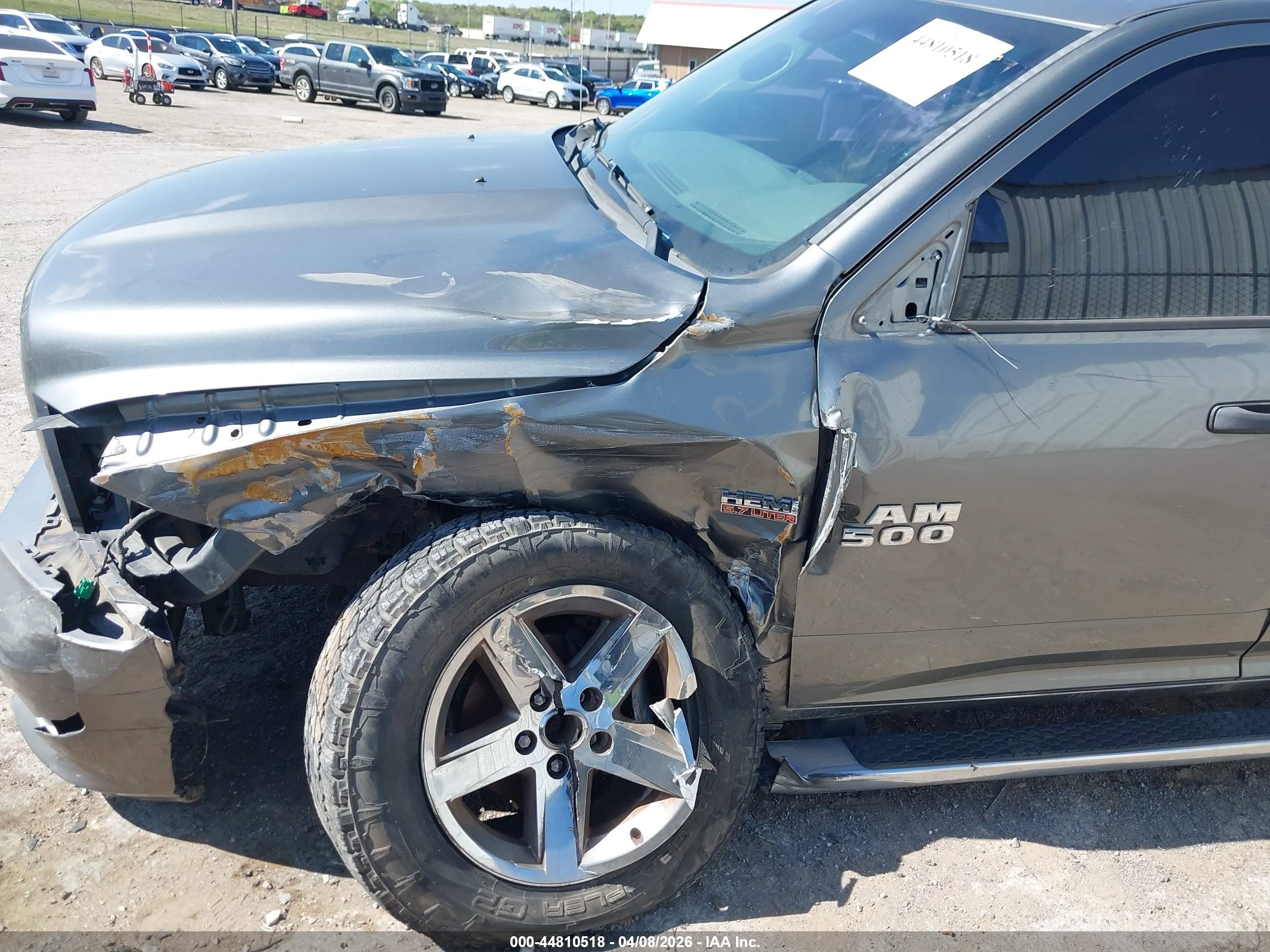 2013 Ram 1500 Express Серый vin: 1C6RR7KT7DS569622