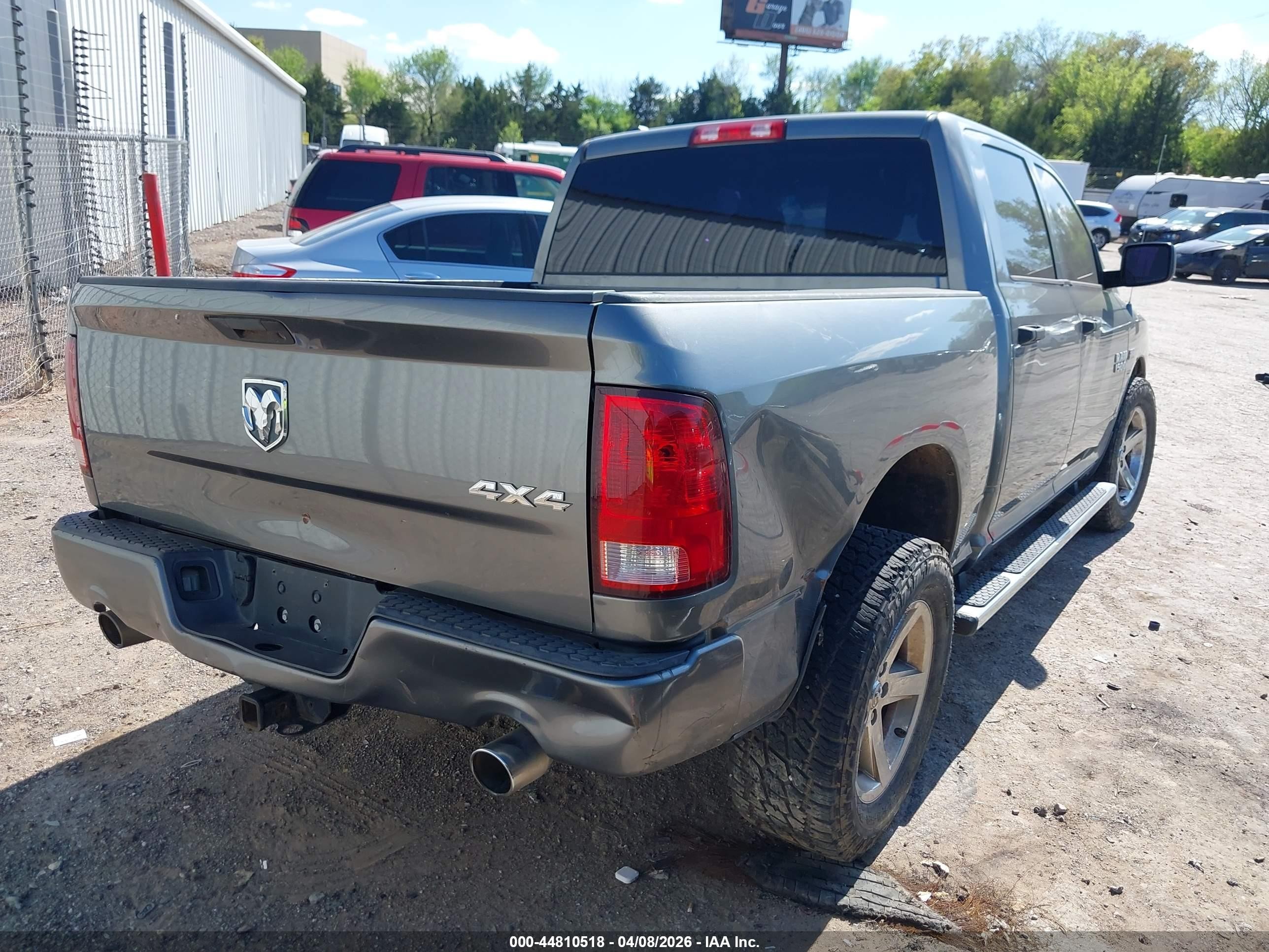 2013 Ram 1500 Express Серый vin: 1C6RR7KT7DS569622