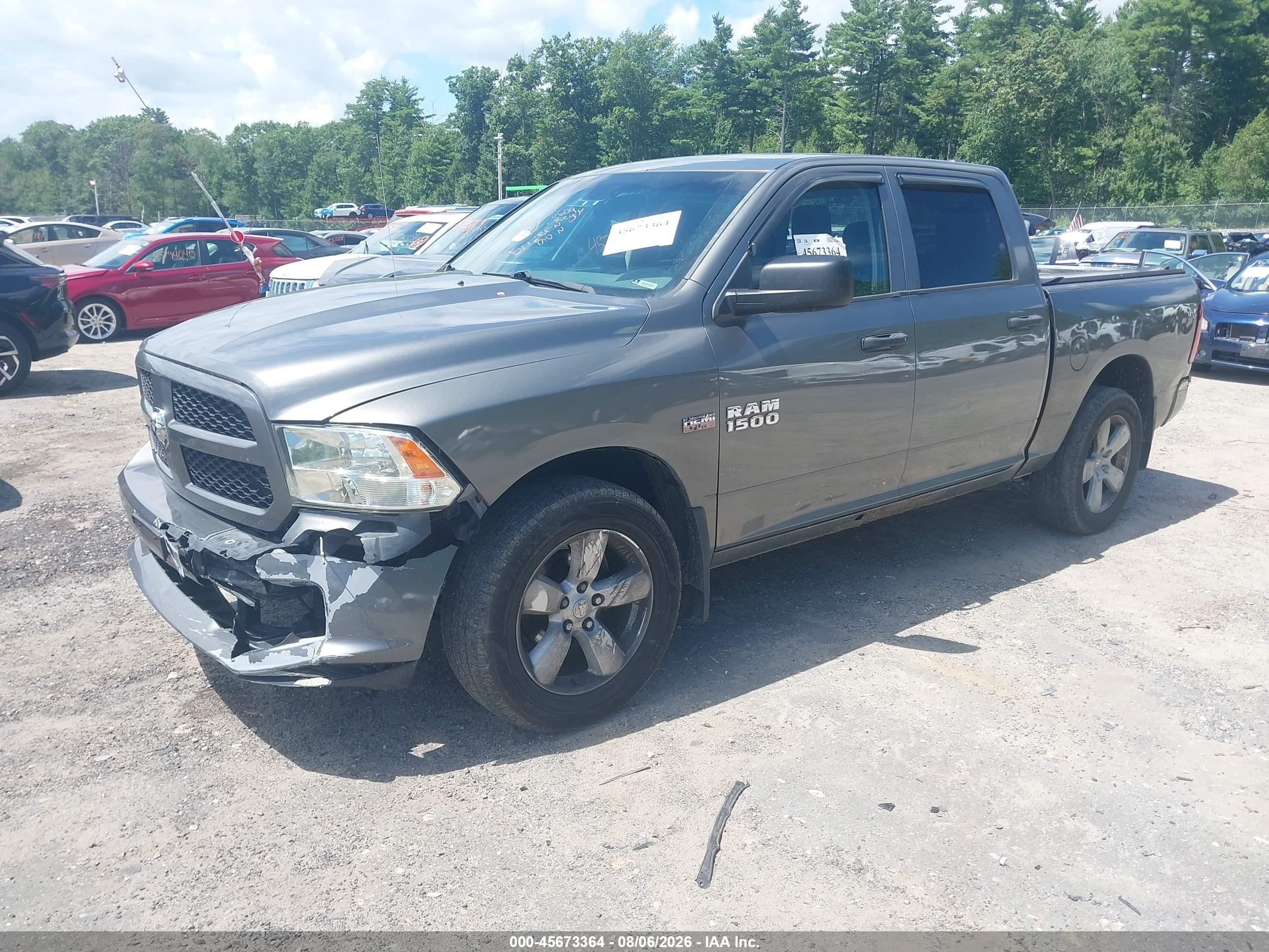 2013 Ram 1500 Express Gray vin: 1C6RR7KT7DS631701