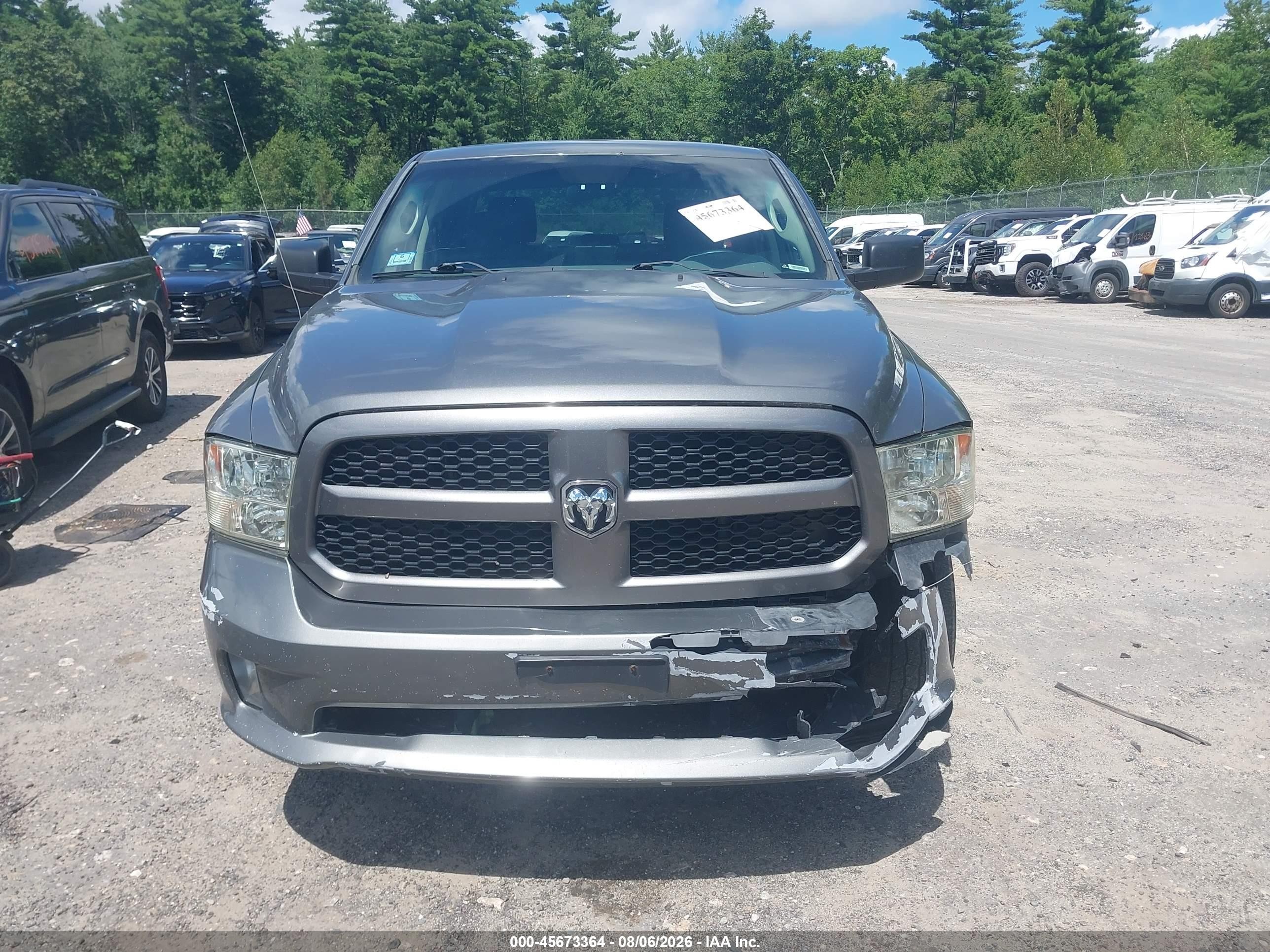 2013 Ram 1500 Express Gray vin: 1C6RR7KT7DS631701