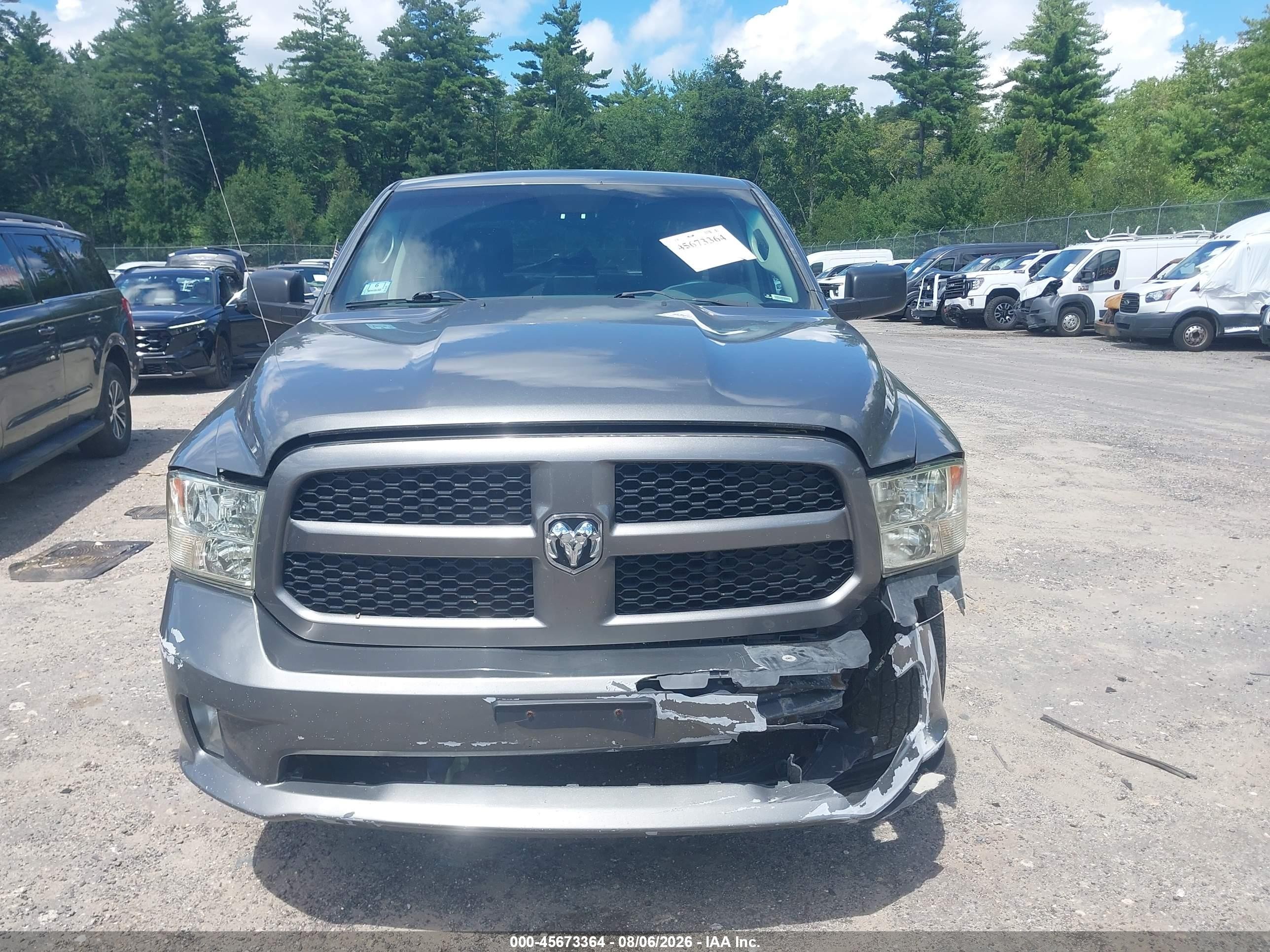2013 Ram 1500 Express Gray vin: 1C6RR7KT7DS631701