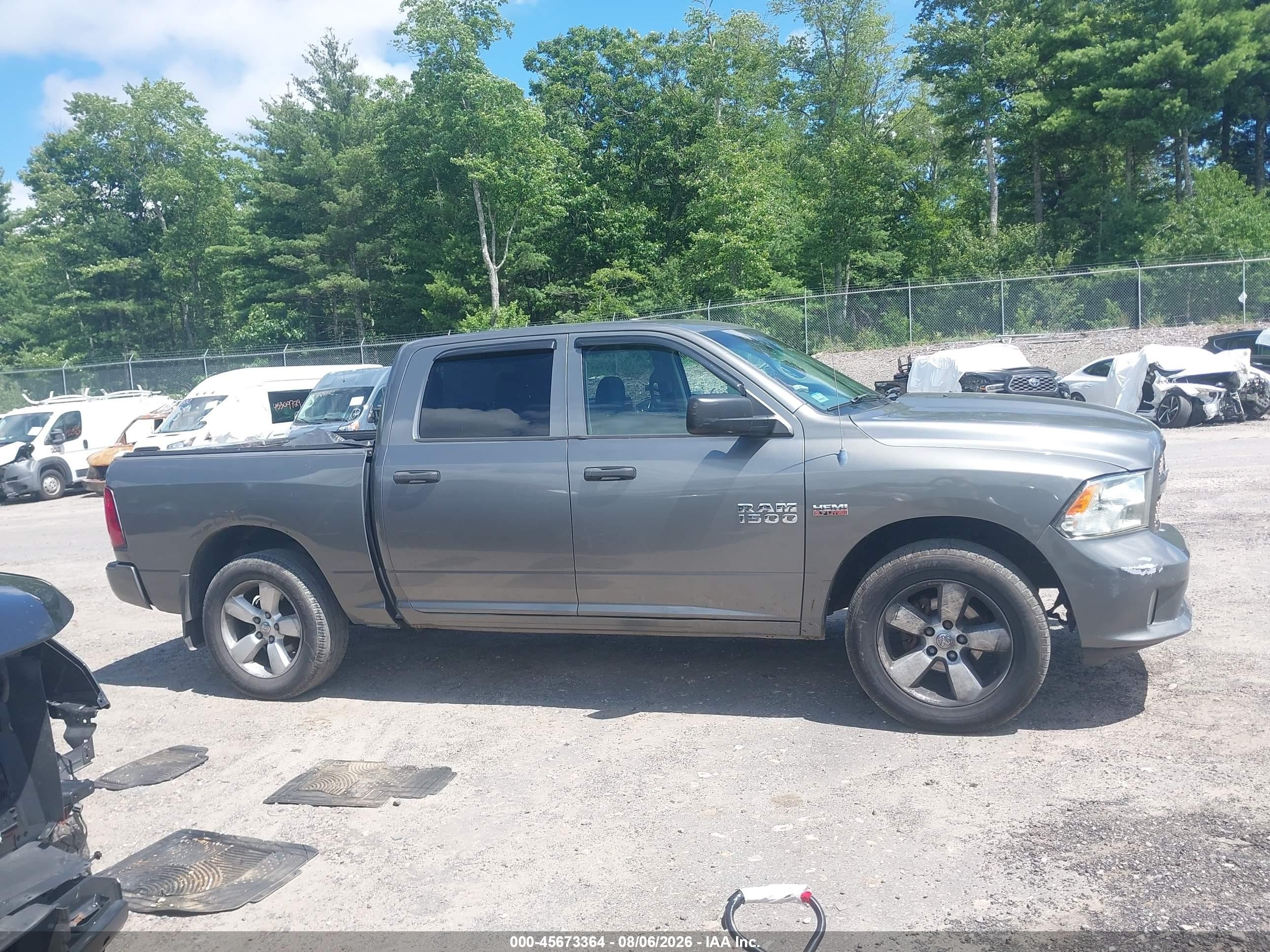 2013 Ram 1500 Express Gray vin: 1C6RR7KT7DS631701
