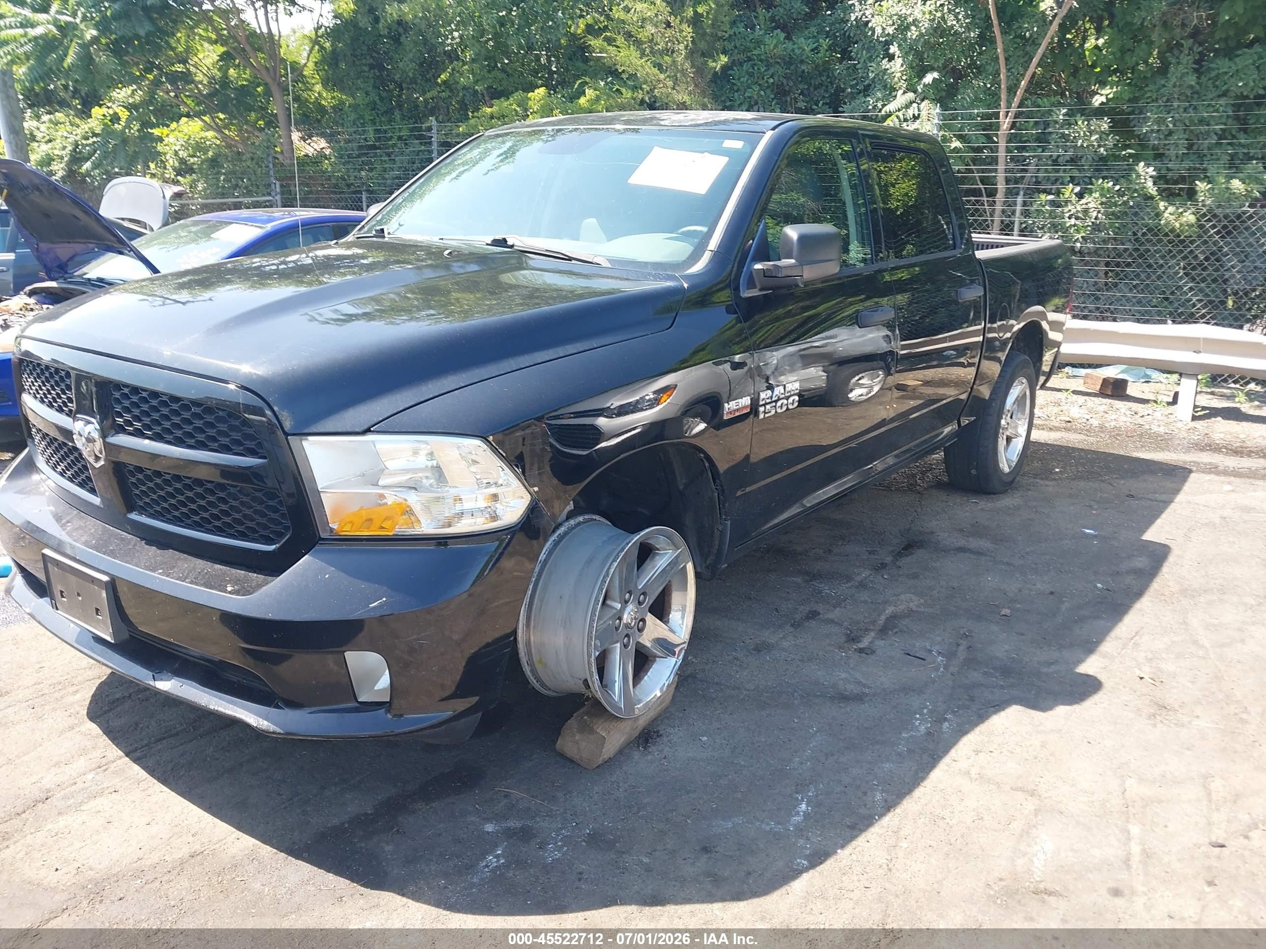 2013 Ram 1500 Express Black vin: 1C6RR7KT7DS671342