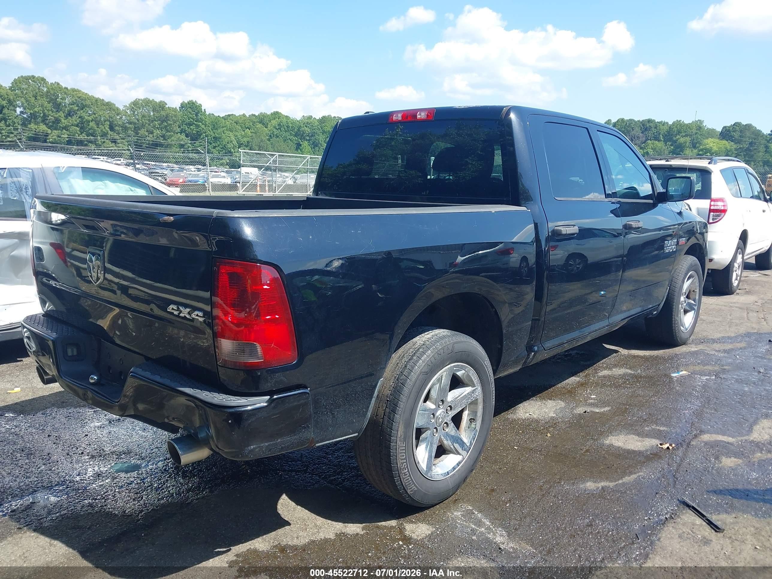 2013 Ram 1500 Express Black vin: 1C6RR7KT7DS671342