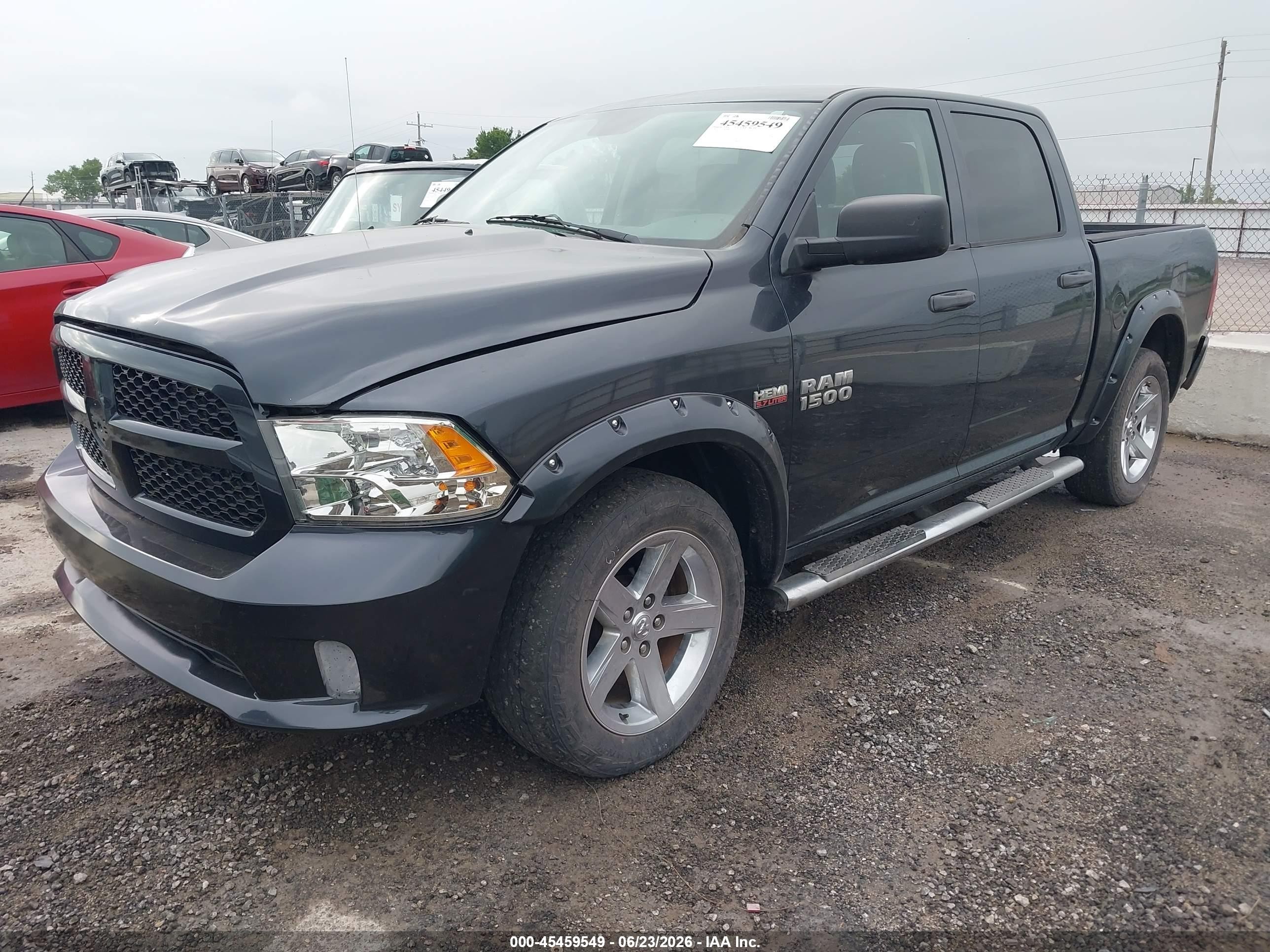 2014 Ram 1500 Express Gray vin: 1C6RR7KT7ES176737