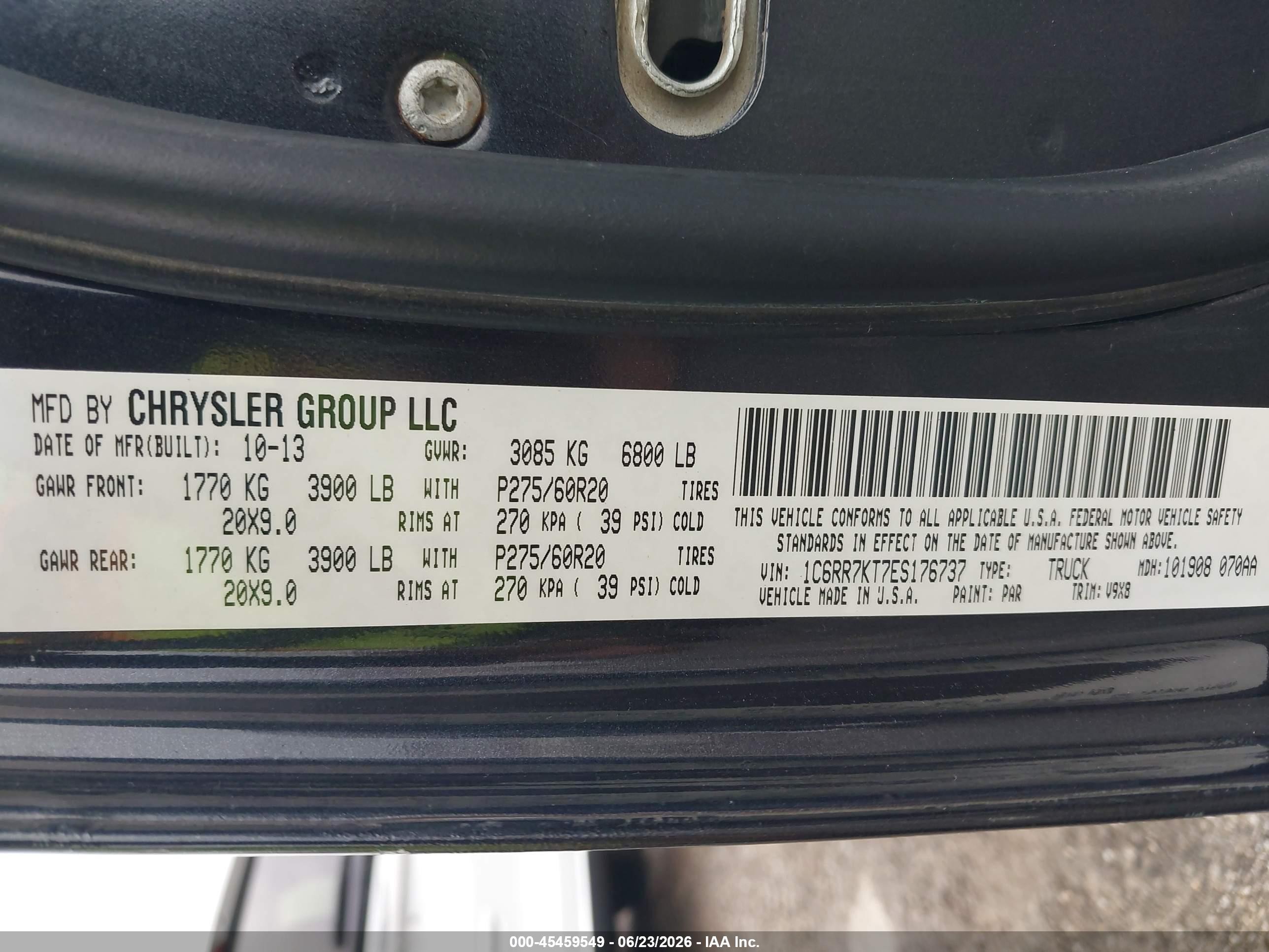 2014 Ram 1500 Express Gray vin: 1C6RR7KT7ES176737